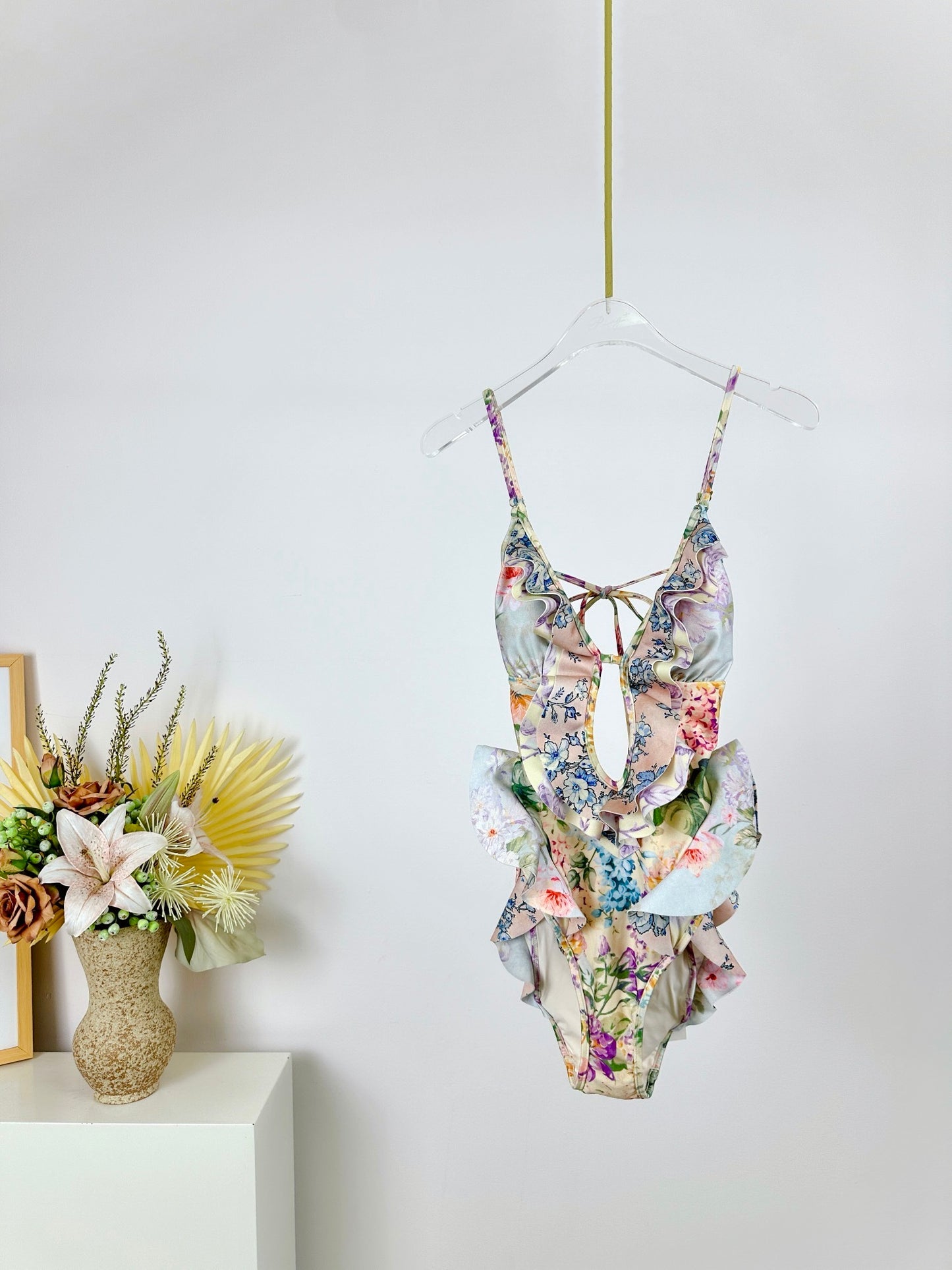 Caprisah Halliday Waterfall Frill One Piece