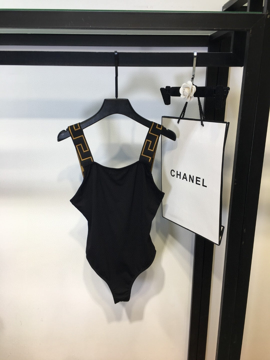 Caprisah Greca Border One-Piece Swimsuit