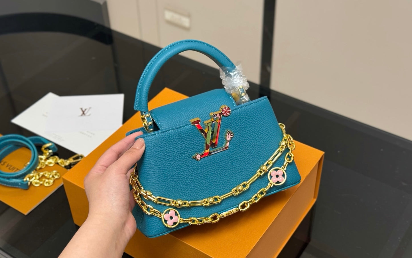 LV Capucines Mini – Charm Chain Edition