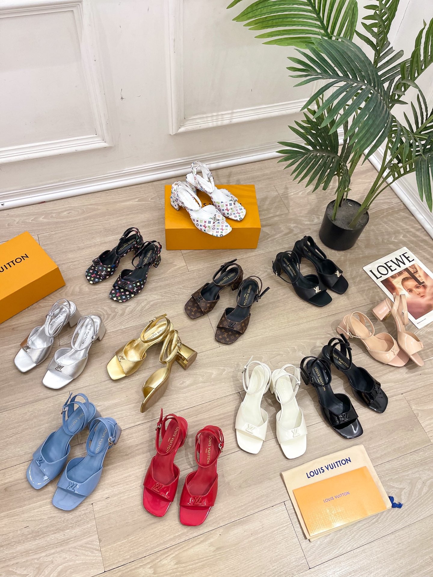 Louis Vuitton Multicolour Monogram Heel Pumps