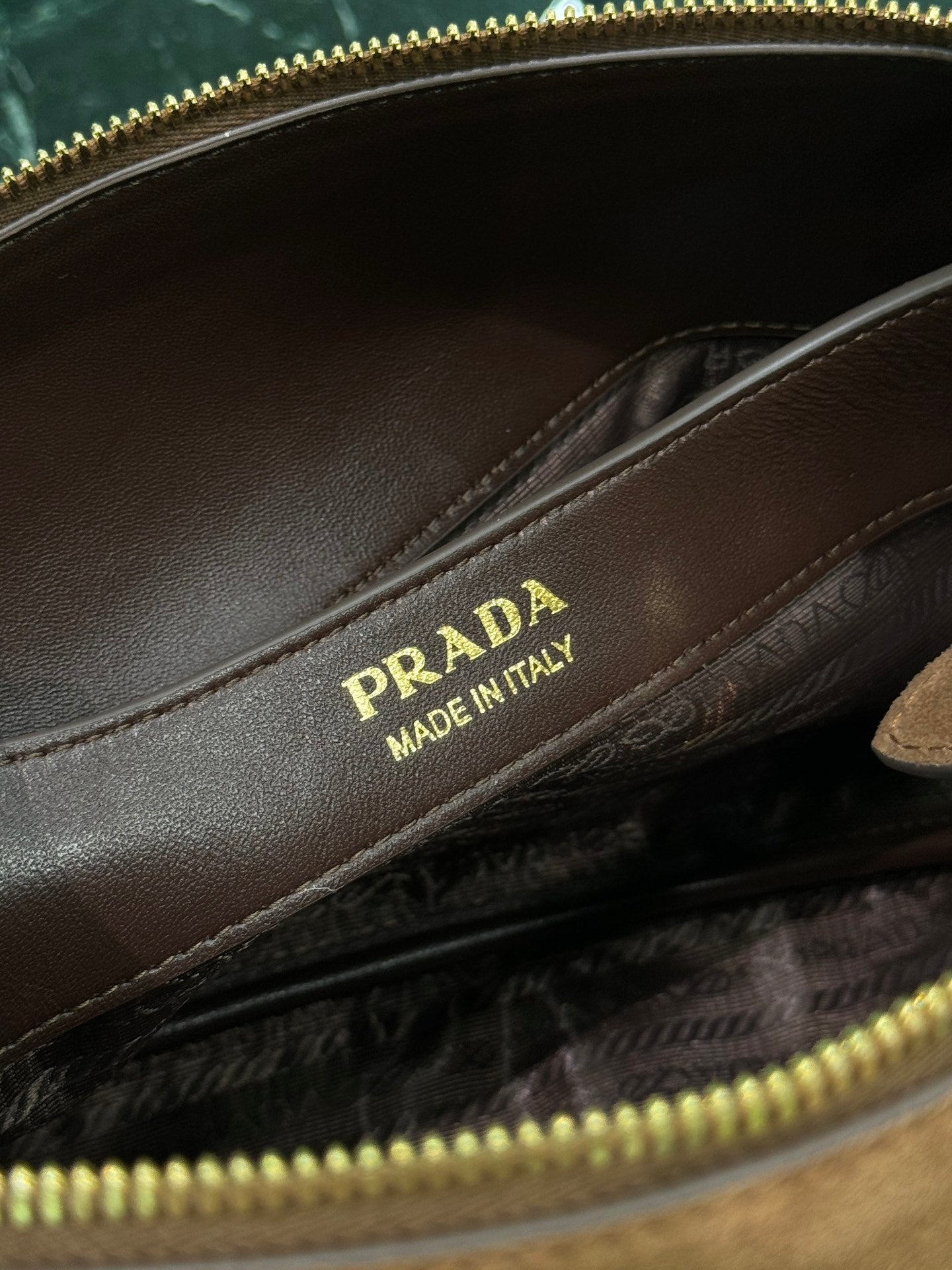 Prada Nocciolo Elegance Calfskin Tote
