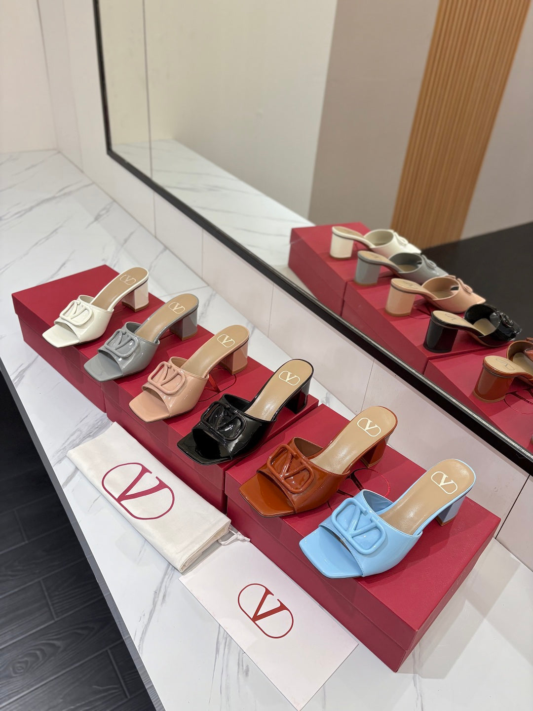 Valentino Cabochon Elegance Slide Sandal