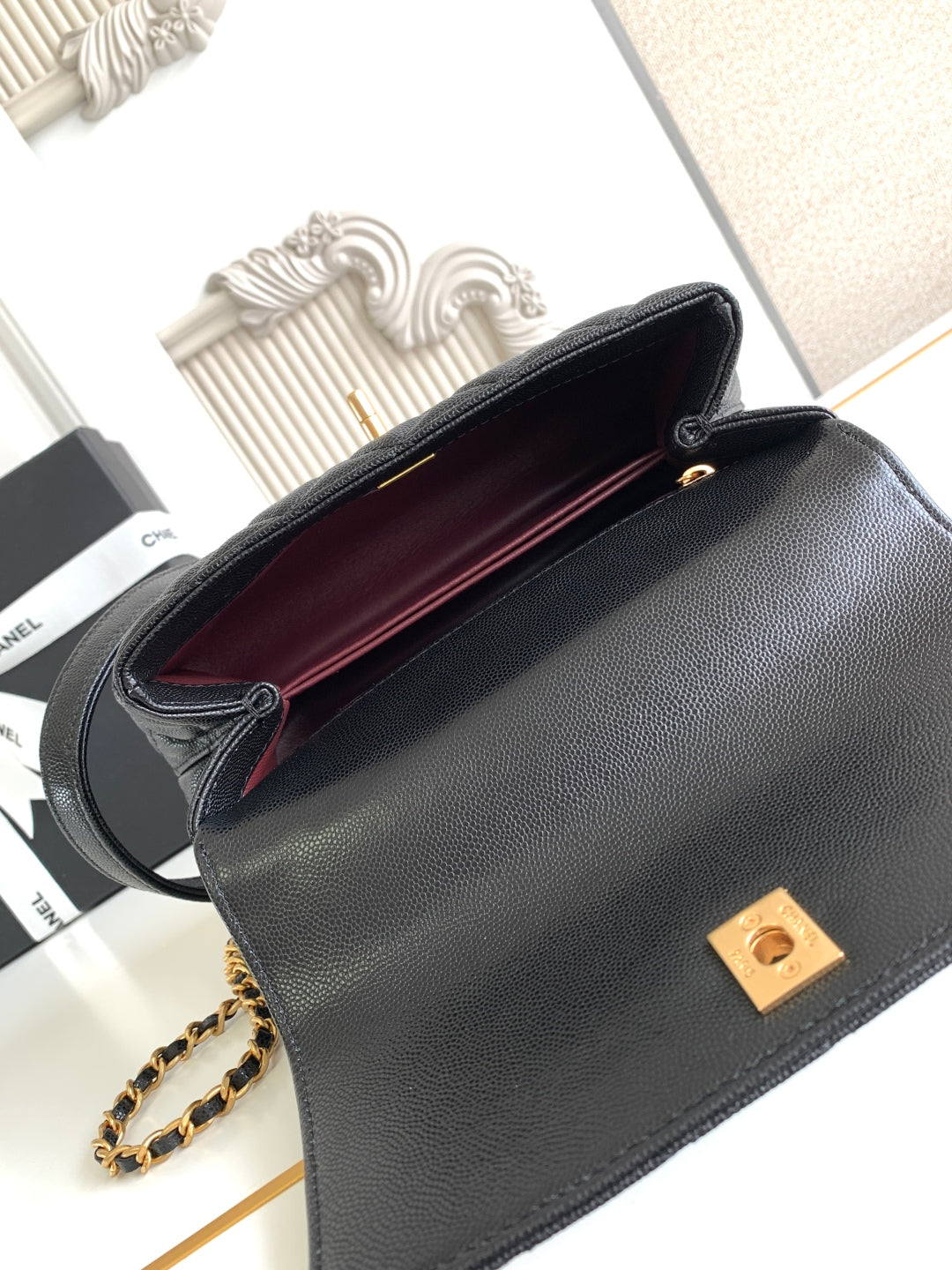 Chanel Elegant Lambskin Shoulder Bag