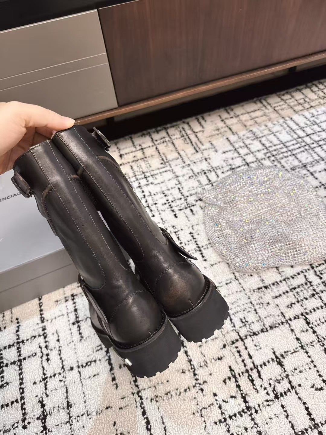 Balenciaga Elegant Calfskin Boot