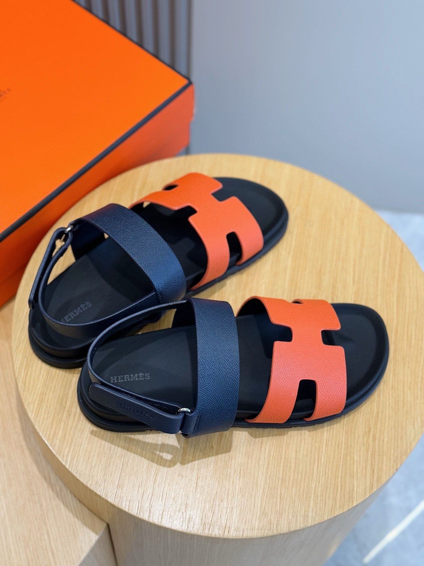 Hermes Timeless Goatskin Genius sandal