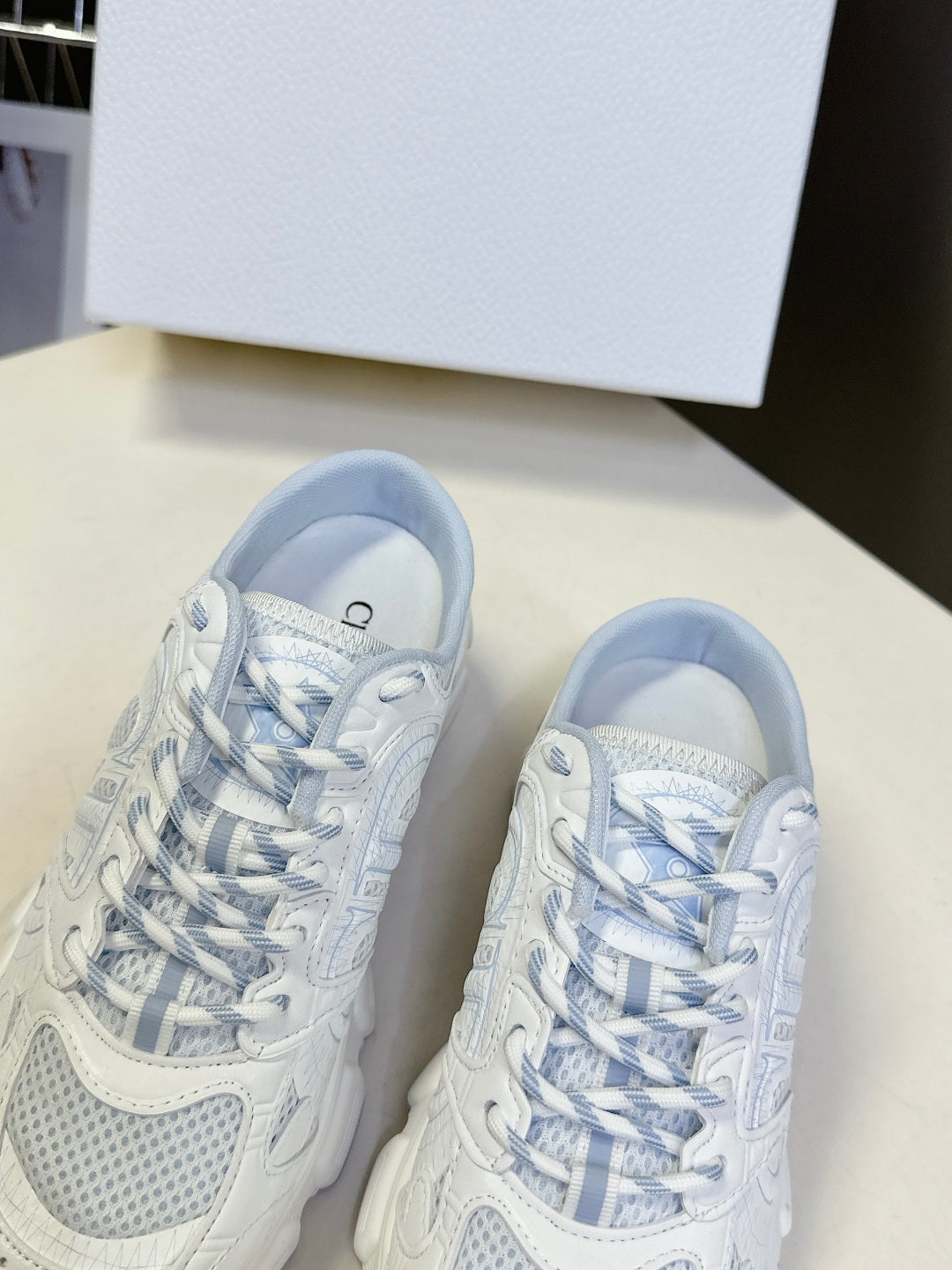 Dior Stuart Weitzman Mila Lift Pearl Leather Loafers | White | FARFETCH BH