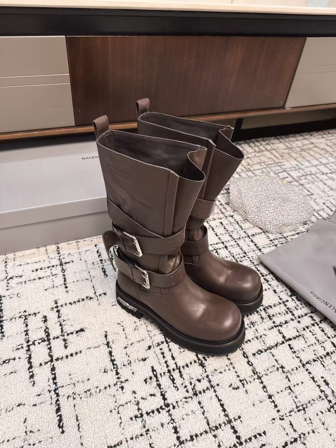 Balenciaga Urban Stroll Biker Boots