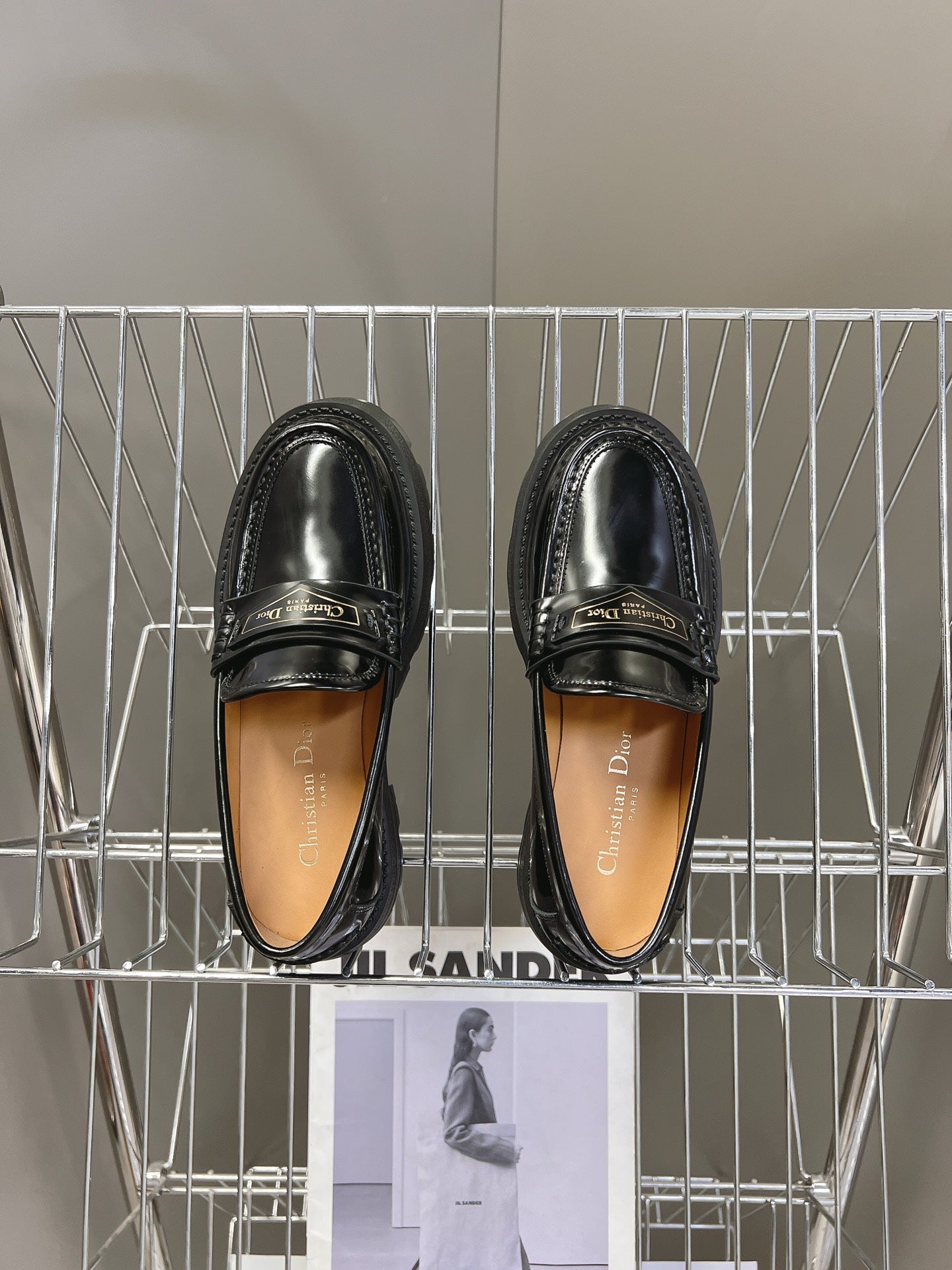 DIOR CHECKERED THICK-SOLED LOAFERS