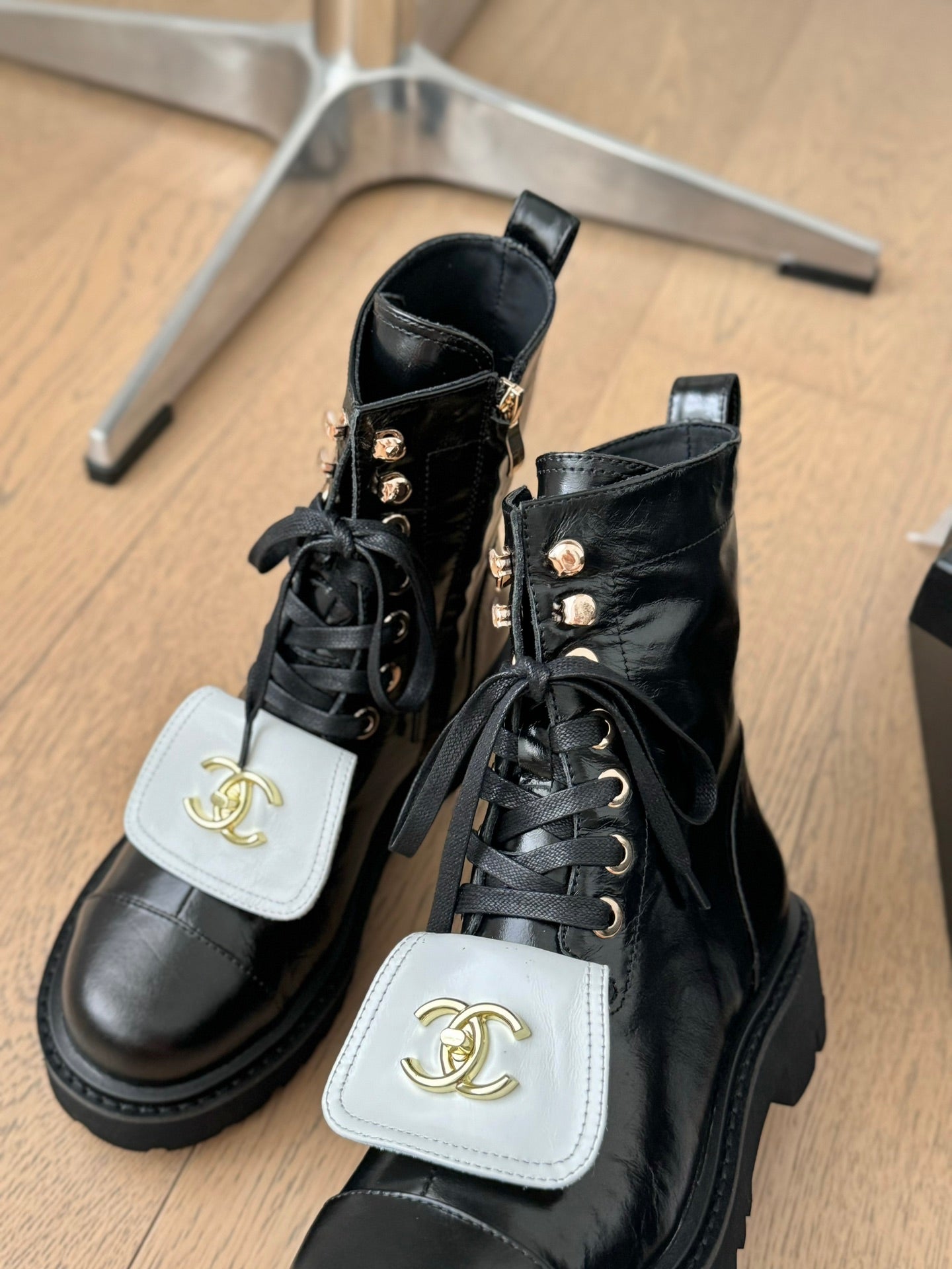 Chanel Tatum Luxe Combat Boots