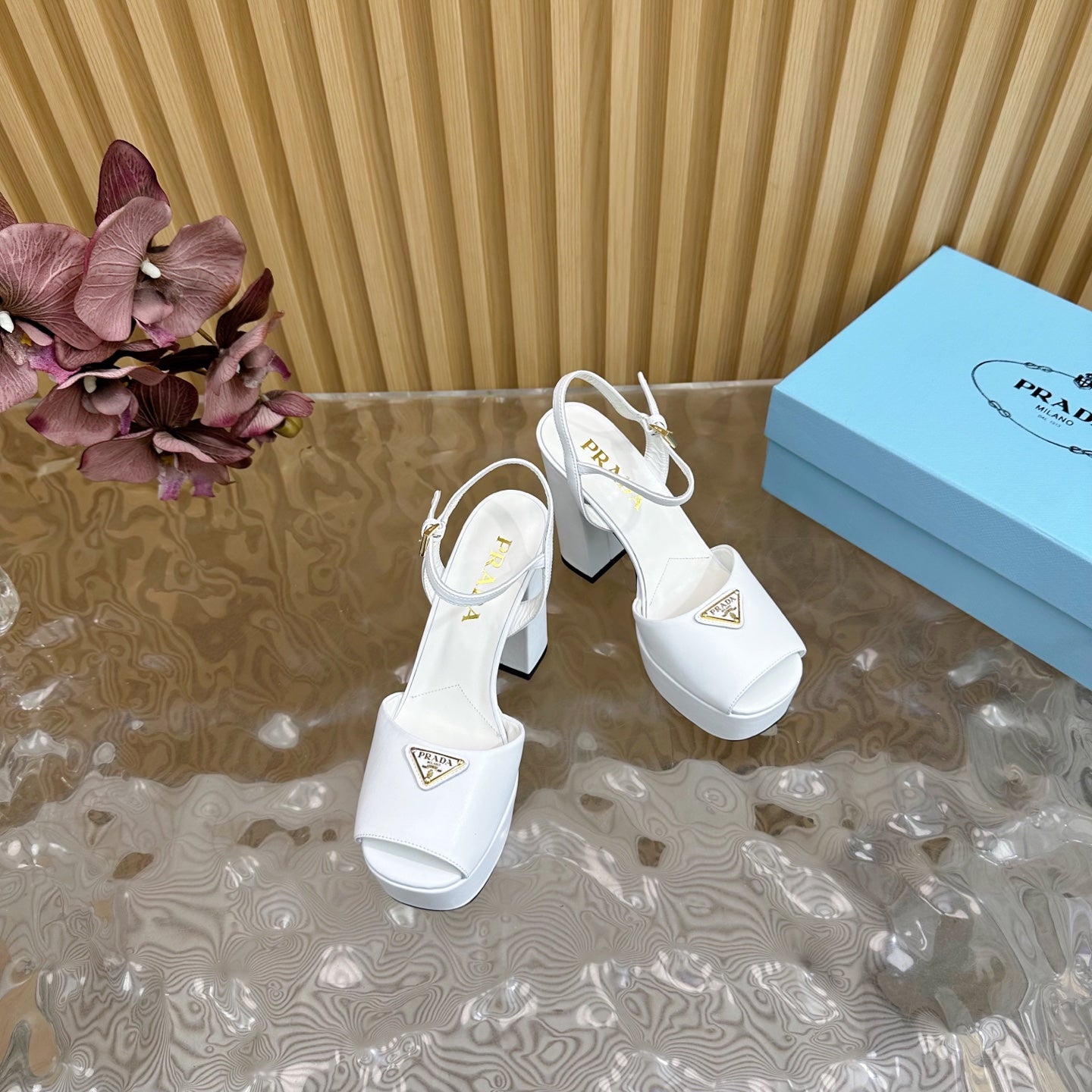 Prada Elegance Buckle Heels