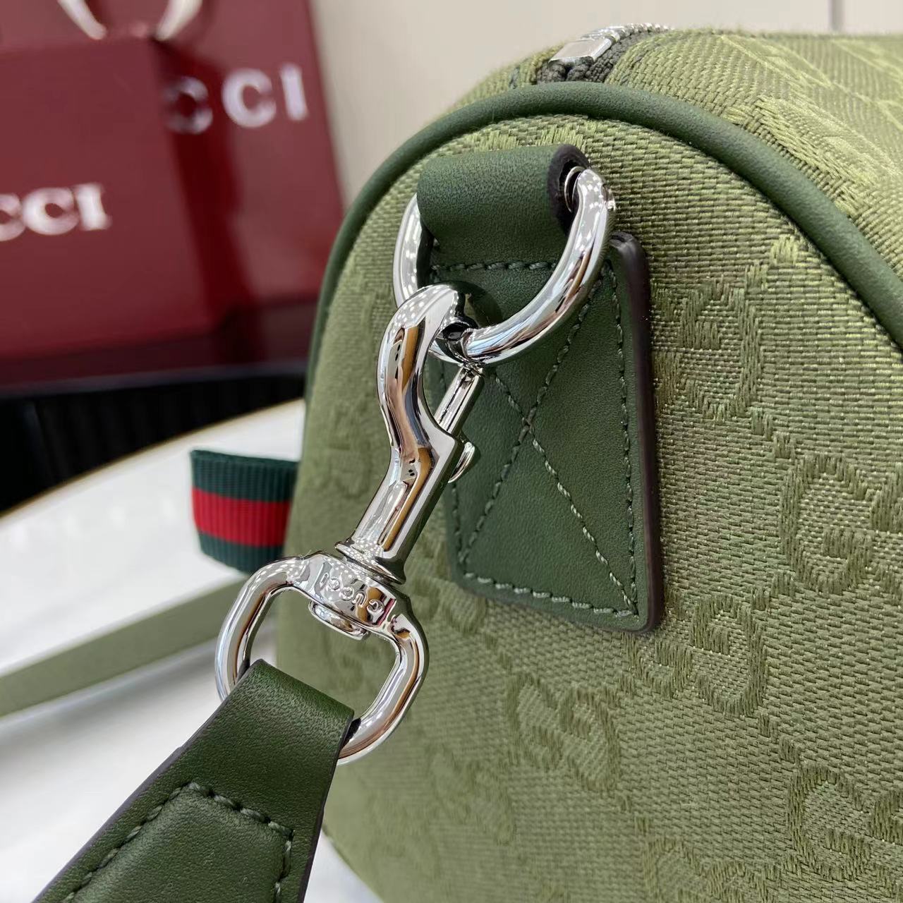 GG Canvas Small Cylinder Bag