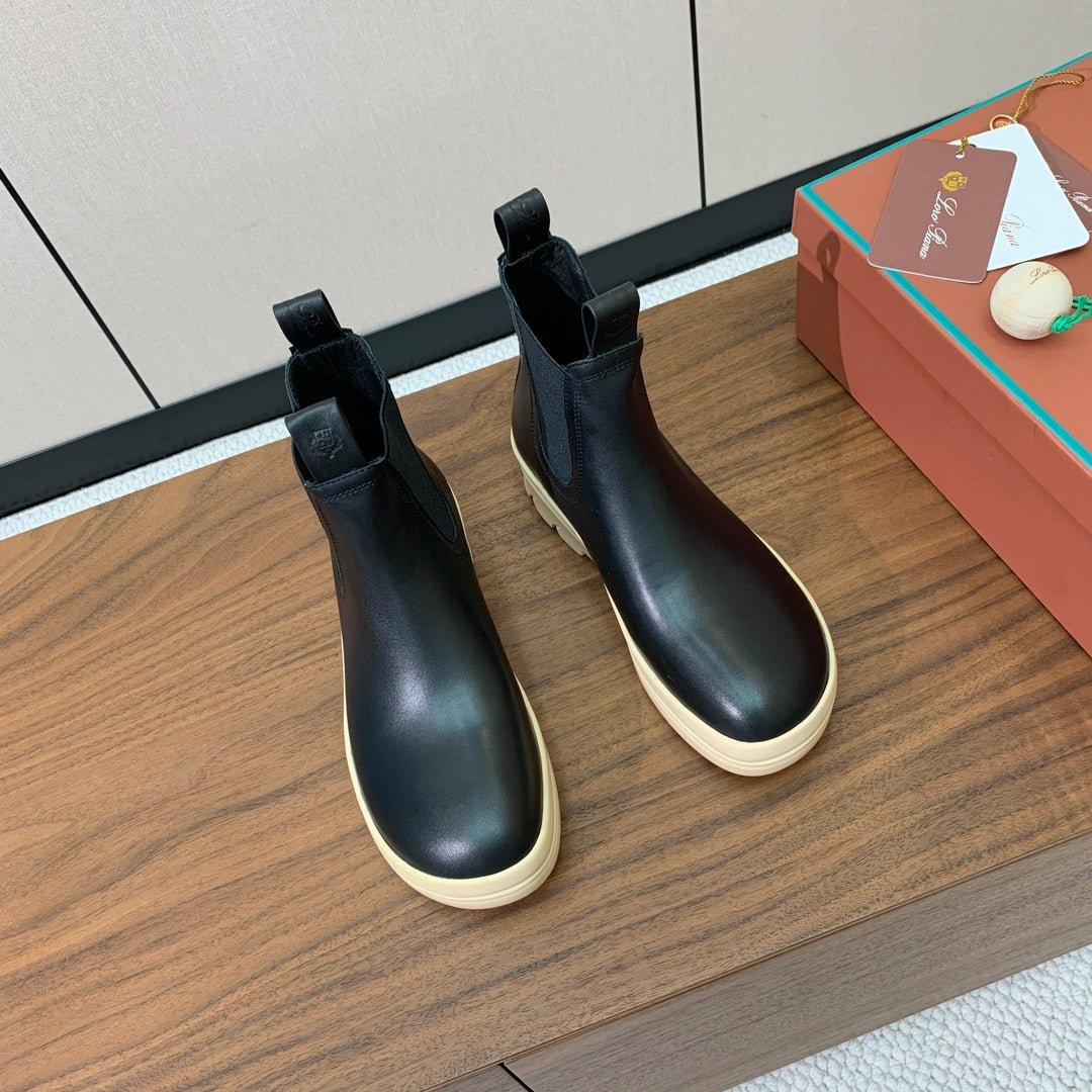 Loro Piana Lakeside leather Chelsea boots