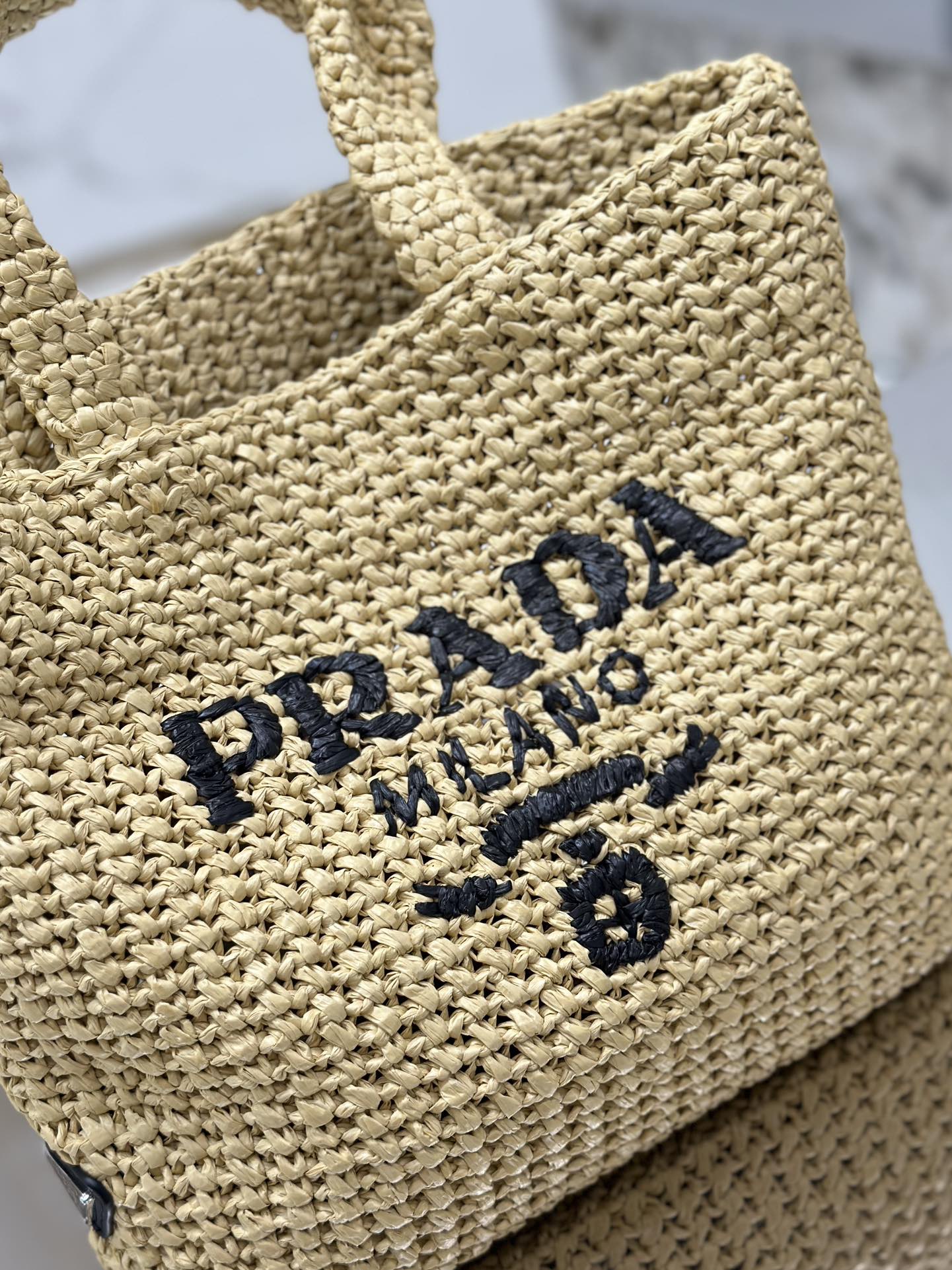 Prada Woven Elegance Tote