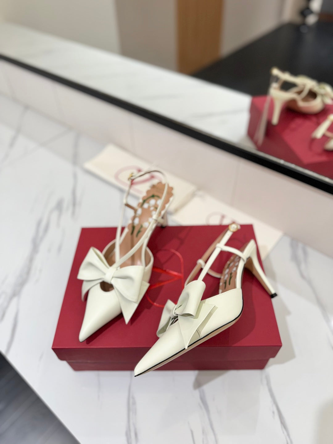 Valentino Cherryfic Elegance Slingback Heels