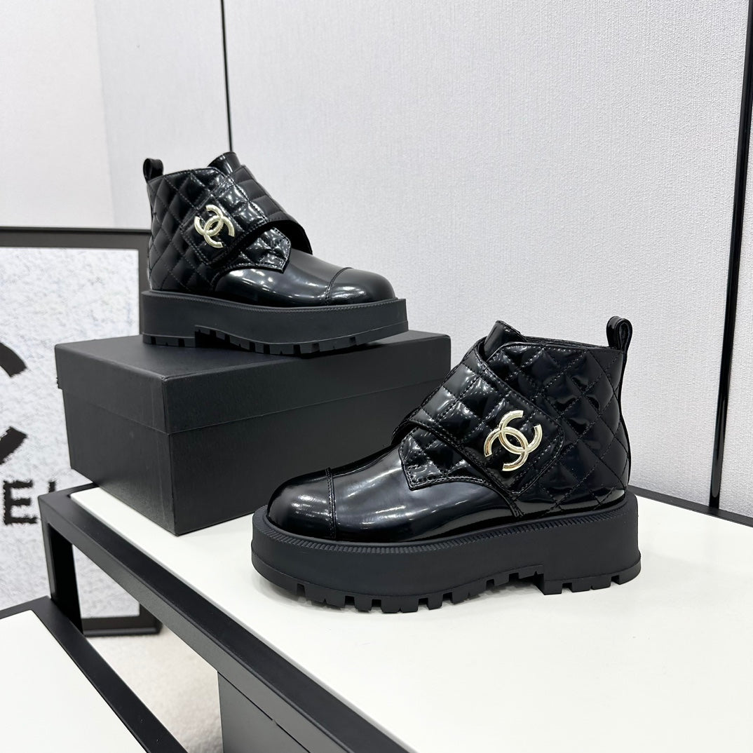 Chanel Elegance Combat Boots