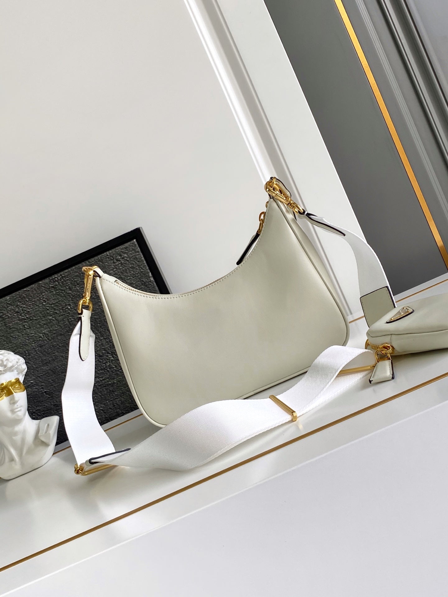 Prada Timeless Nylon Elegance Shoulder Bag