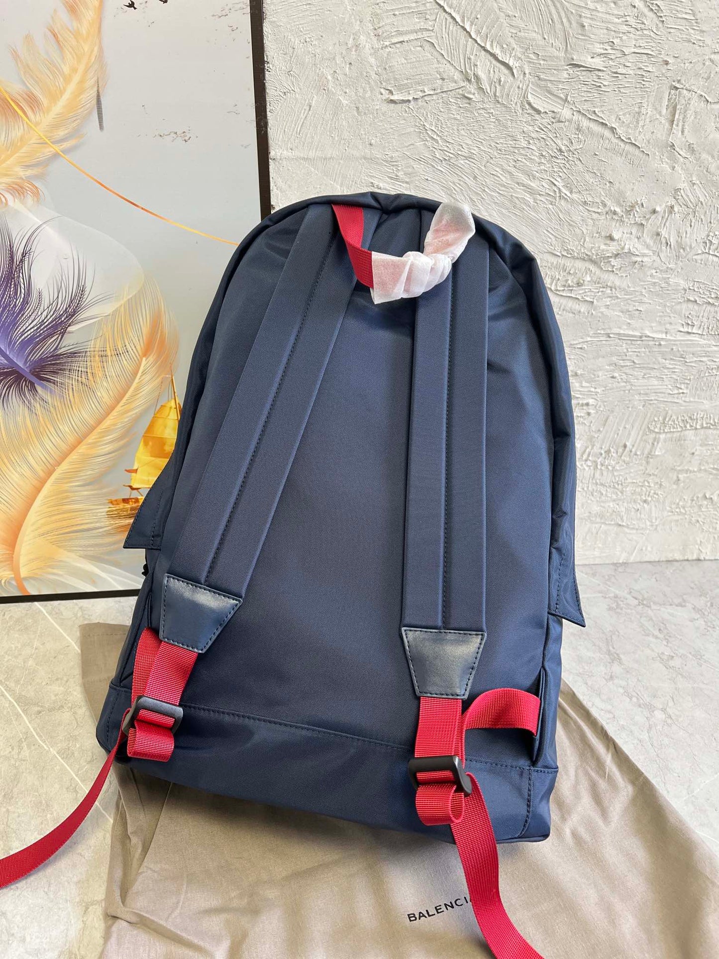 Balenciaga Chic Nylon Shoulder Elegance