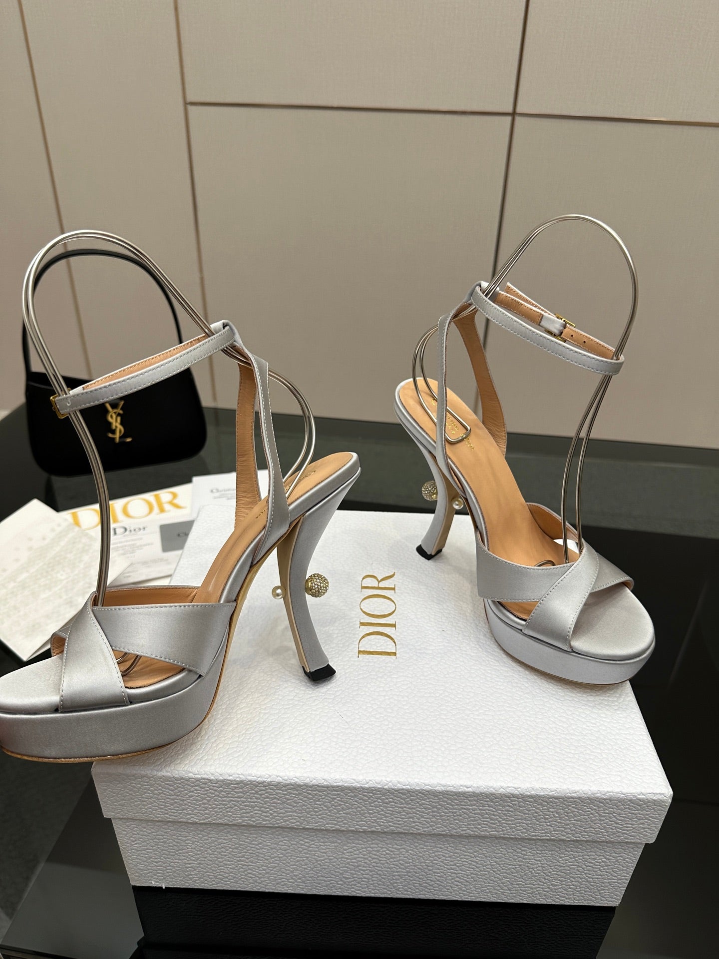 Dior Nina 130 Leather Platform Sandals