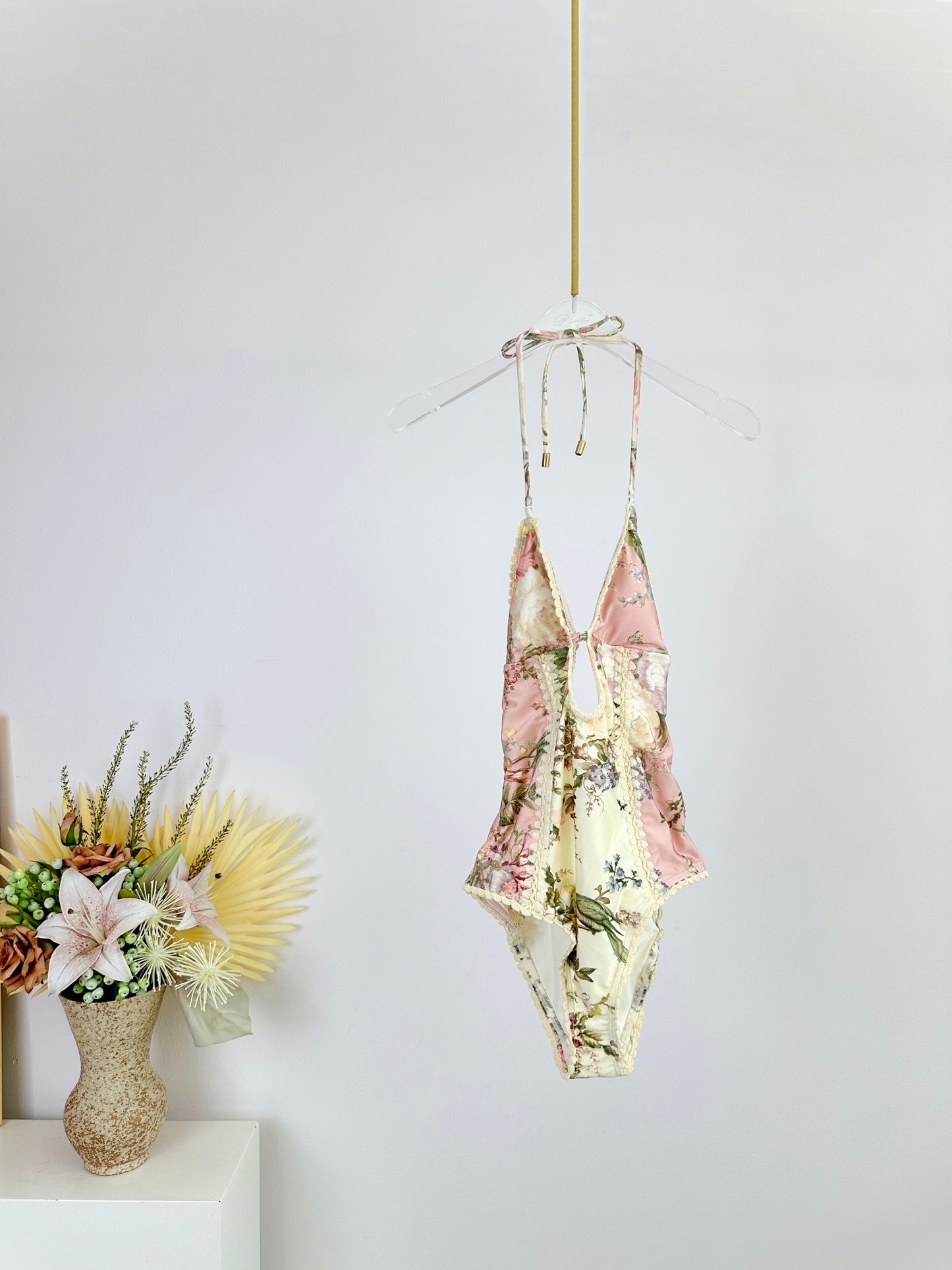 Caprisah Waverly Keyhole Crochet One-Piece Swimsuit