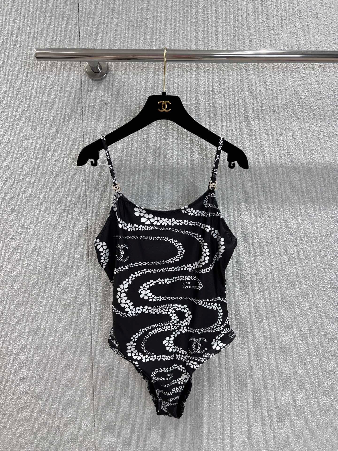 Caprisah Coco Beach Printed One-Piece Swimsuit Chanel