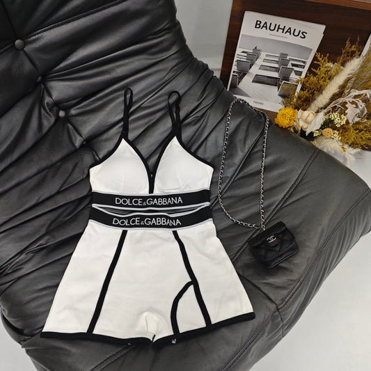 Caprisah White and Black Two-Piece Set Dolce & Gabbana