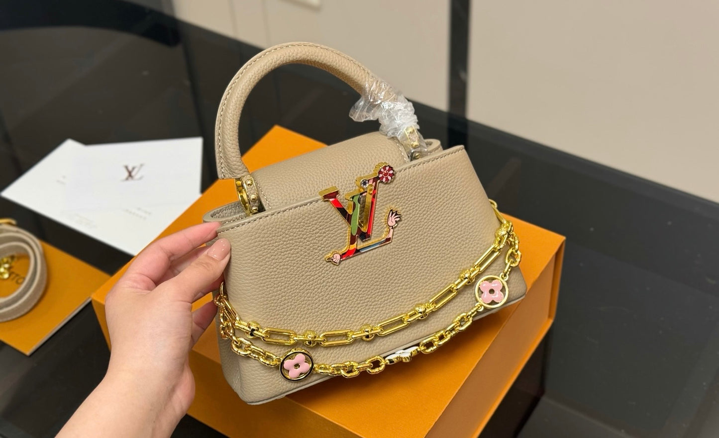 LV Capucines Mini – Charm Chain Edition