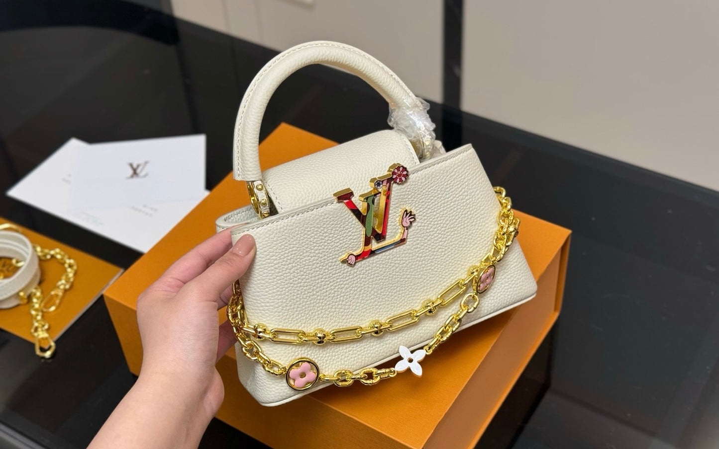 LV Capucines Mini – Charm Chain Edition