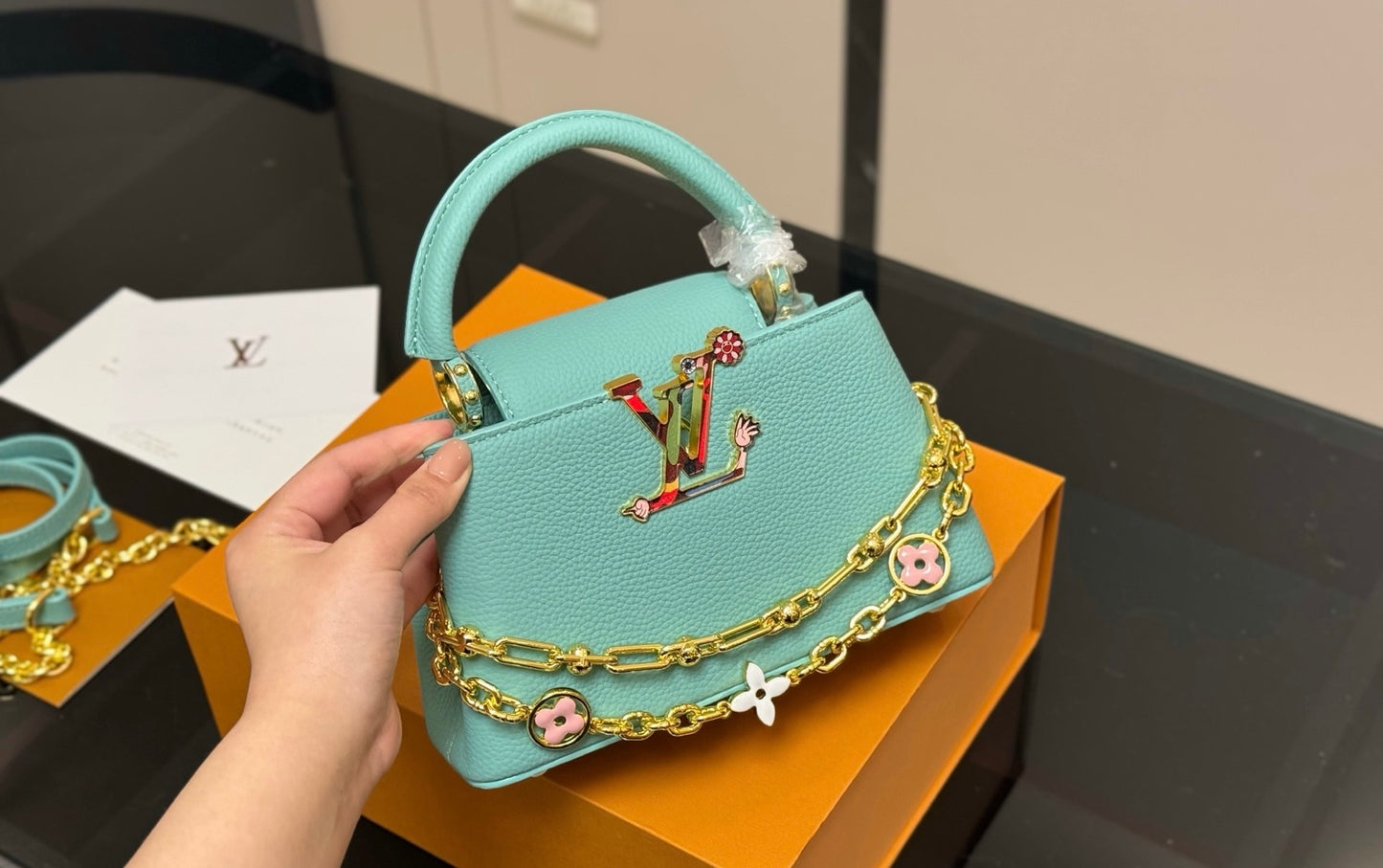 LV Capucines Mini – Charm Chain Edition