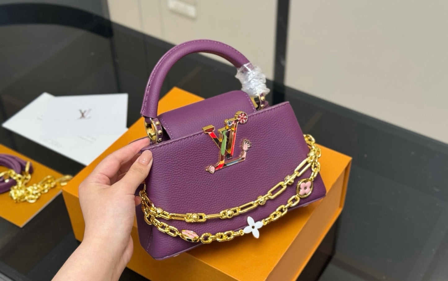 LV Capucines Mini – Charm Chain Edition