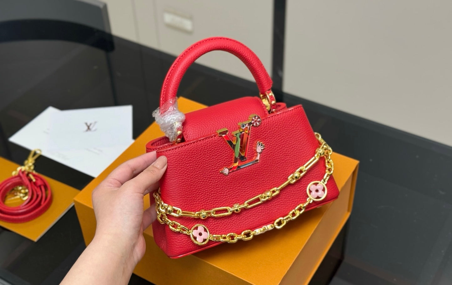 LV Capucines Mini – Charm Chain Edition