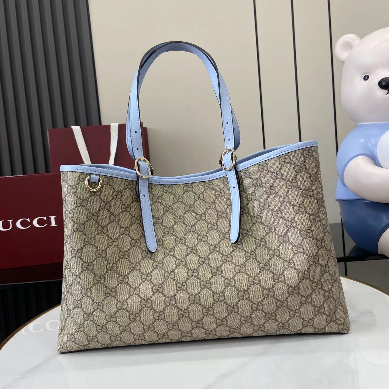 Gucci Large GG Emblem Tote Bag