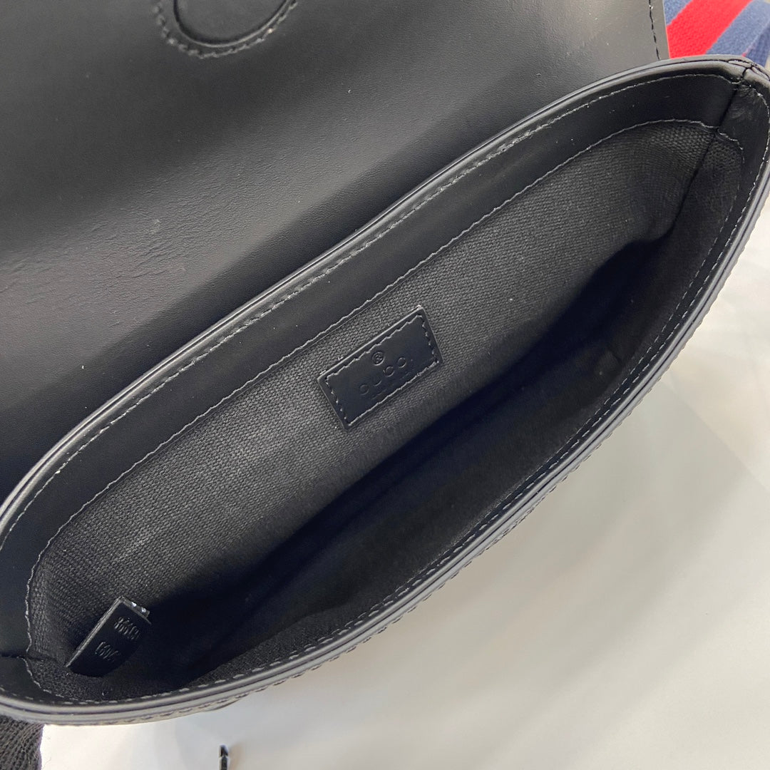 GG Black Small Belt Bag