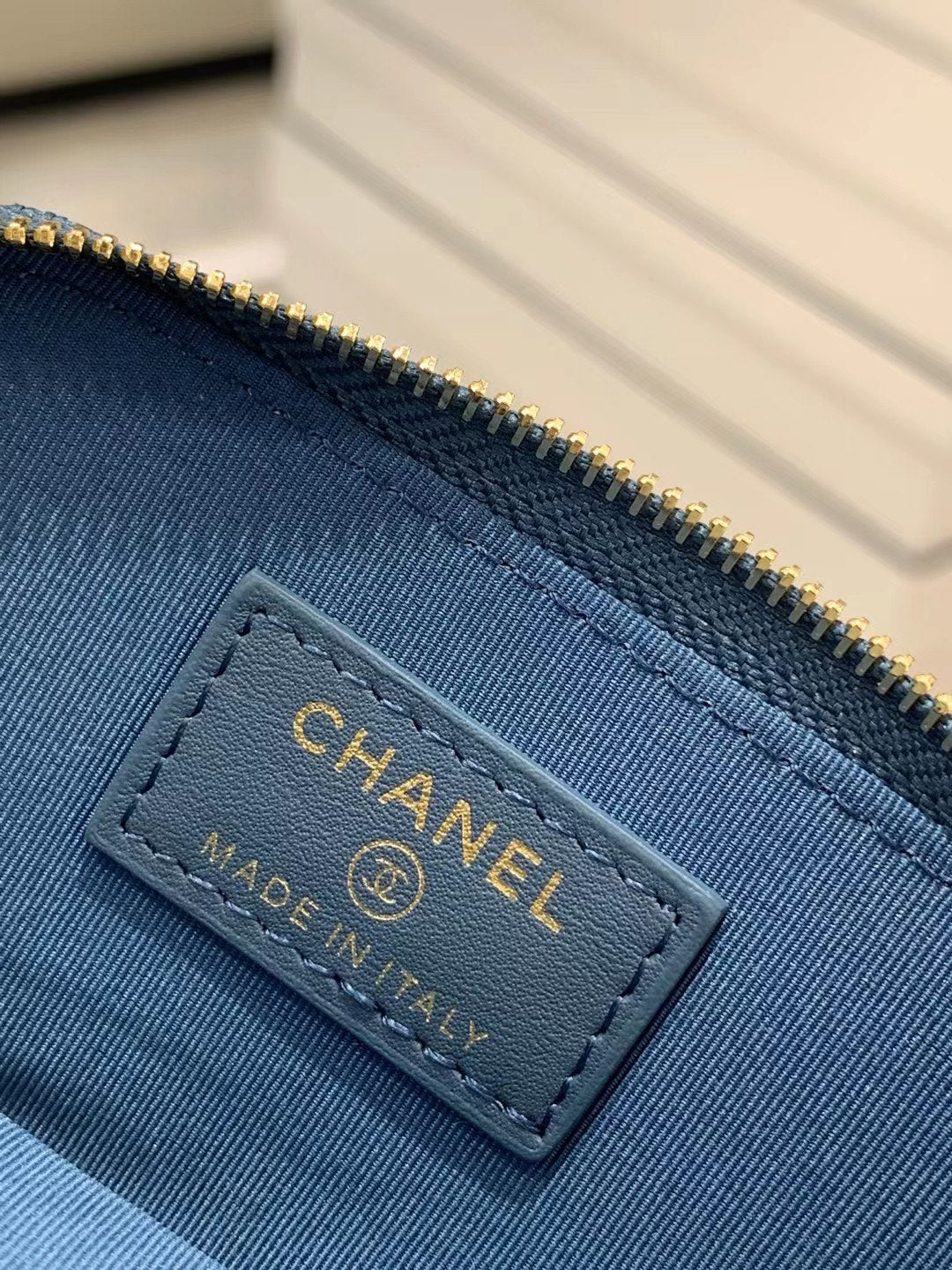 Chanel Pearl Crush Denim Crossbody