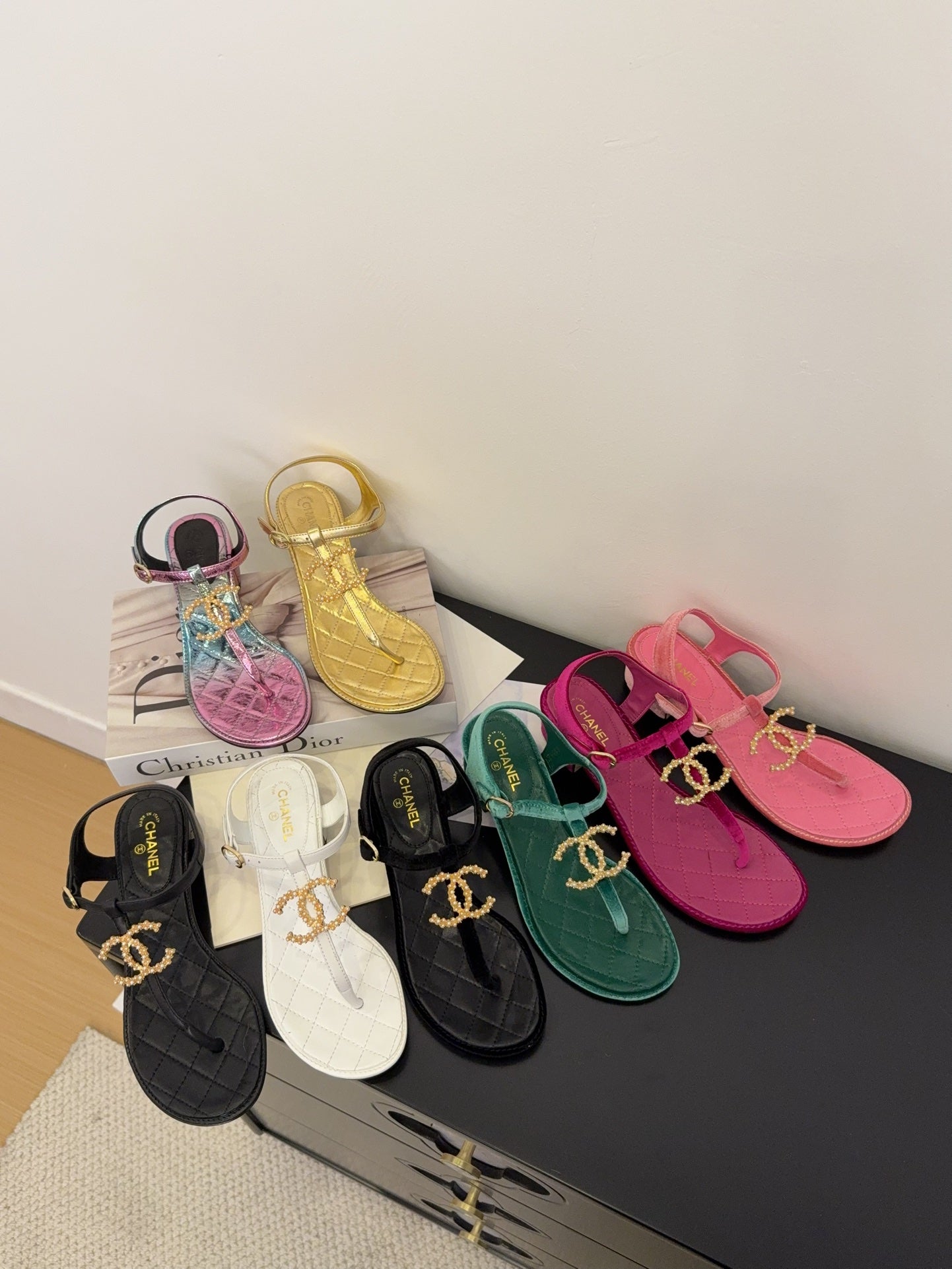 Chanel Timeless Elegance Thong Sandals