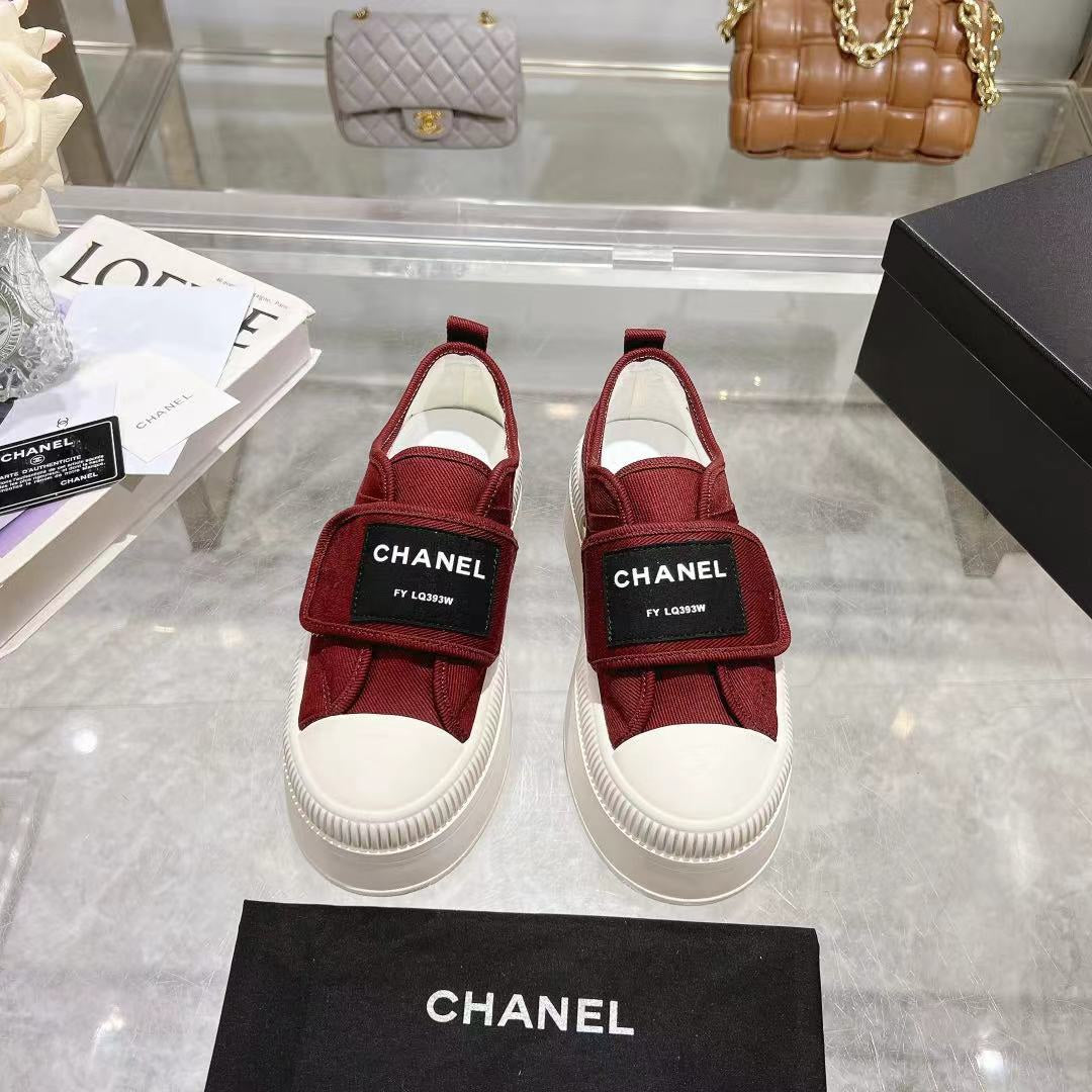 Chanel Velvet Stroll Sneakers