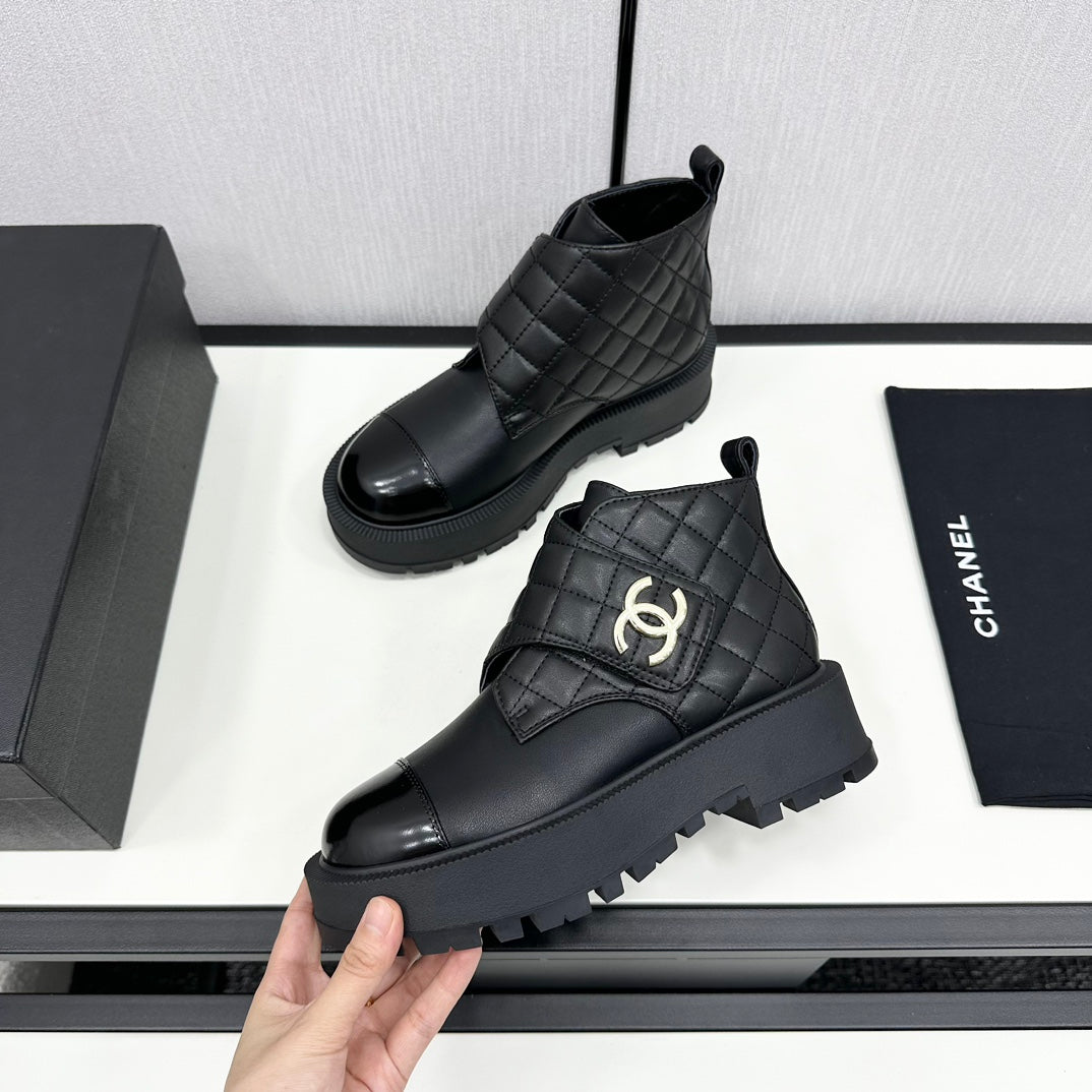 Chanel Elegance Combat Boots
