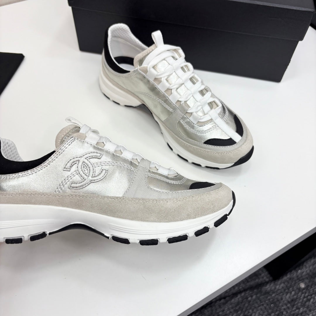 Chanel White Designer Sneakers