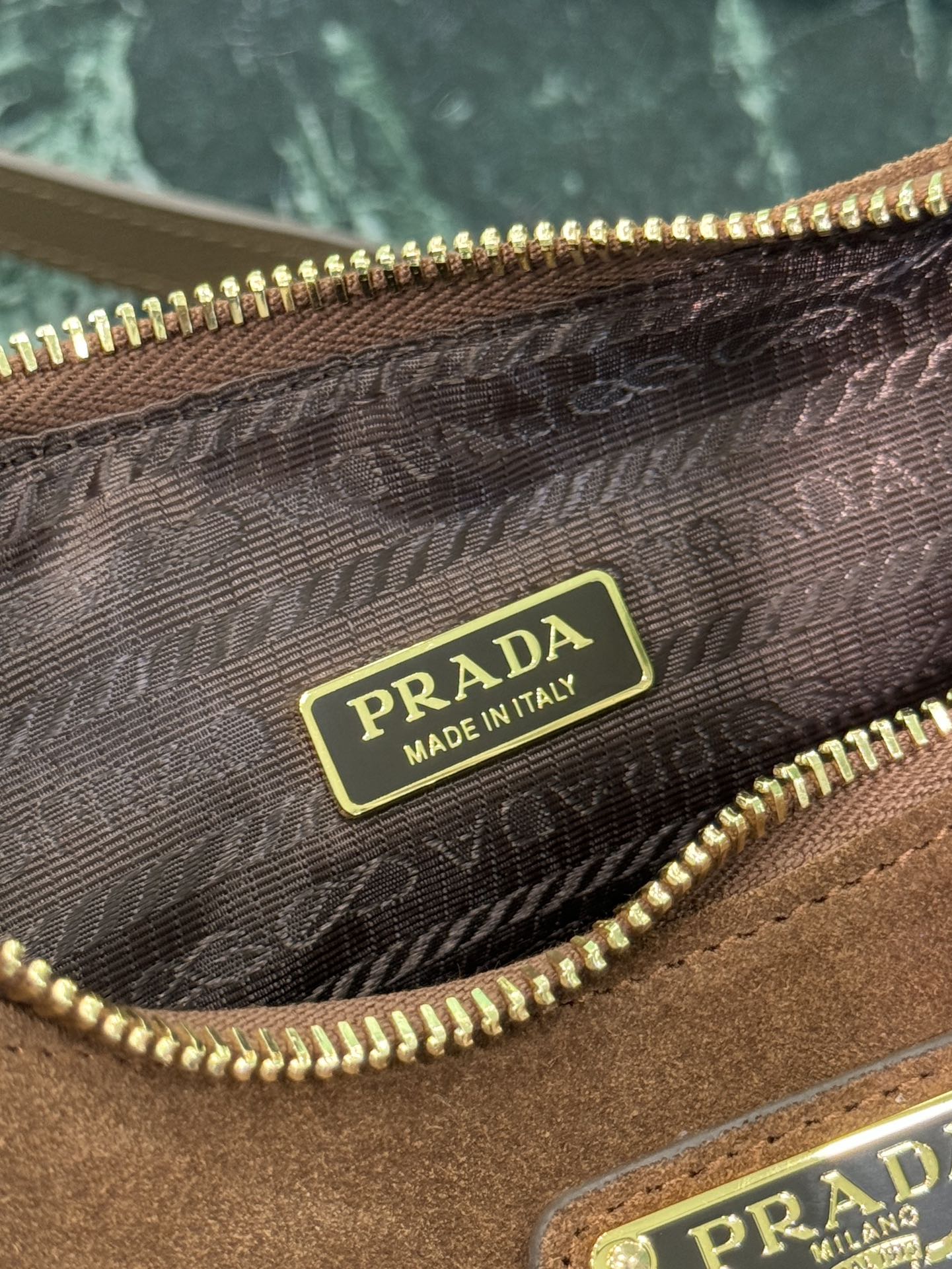 Prada Bonnie Grande Suede Elegance