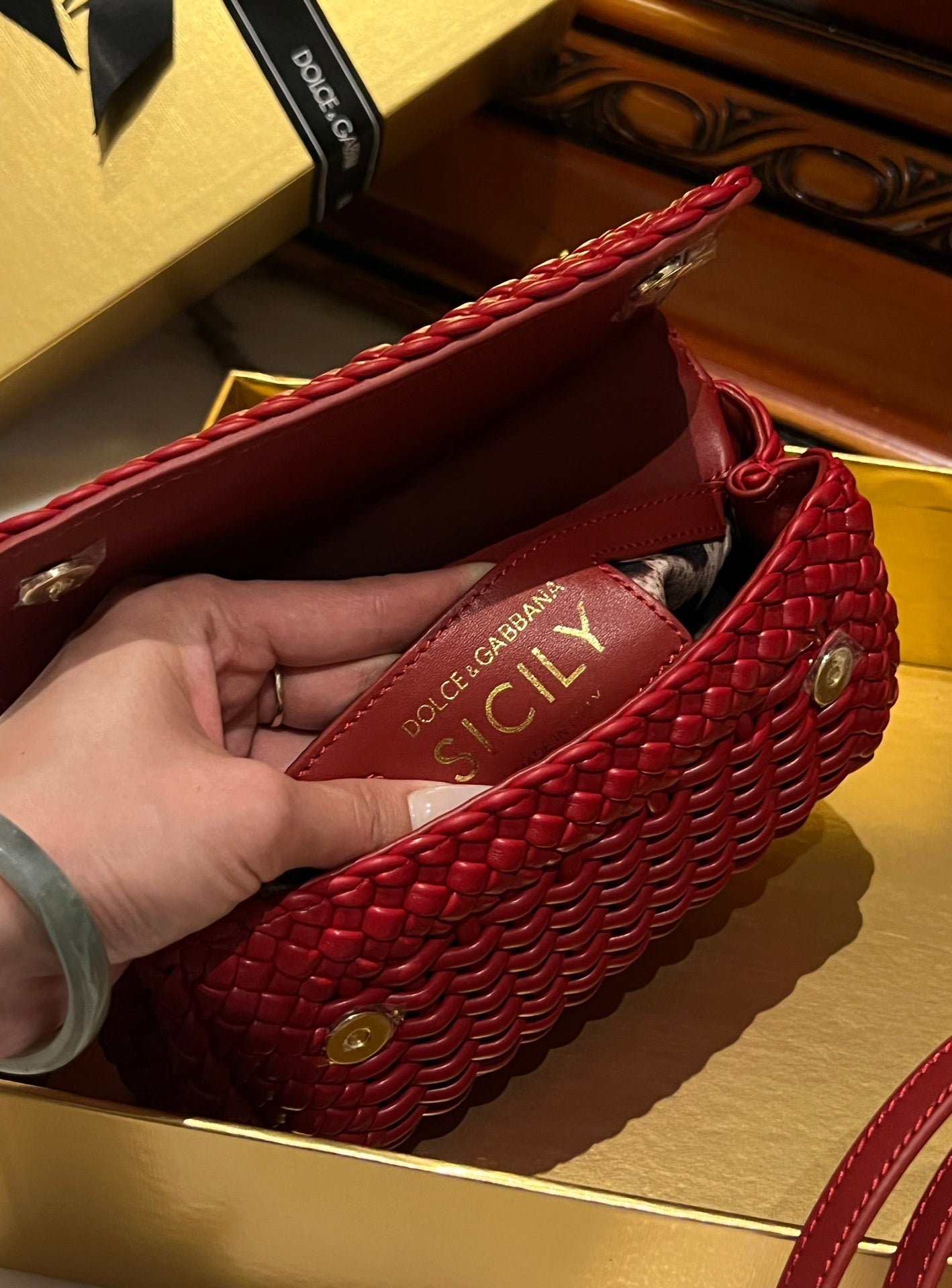 Dolce & Gabbana Dolce & Gabbana Micro Sicily 62 Tote Bag | Red | FARFETCH IL