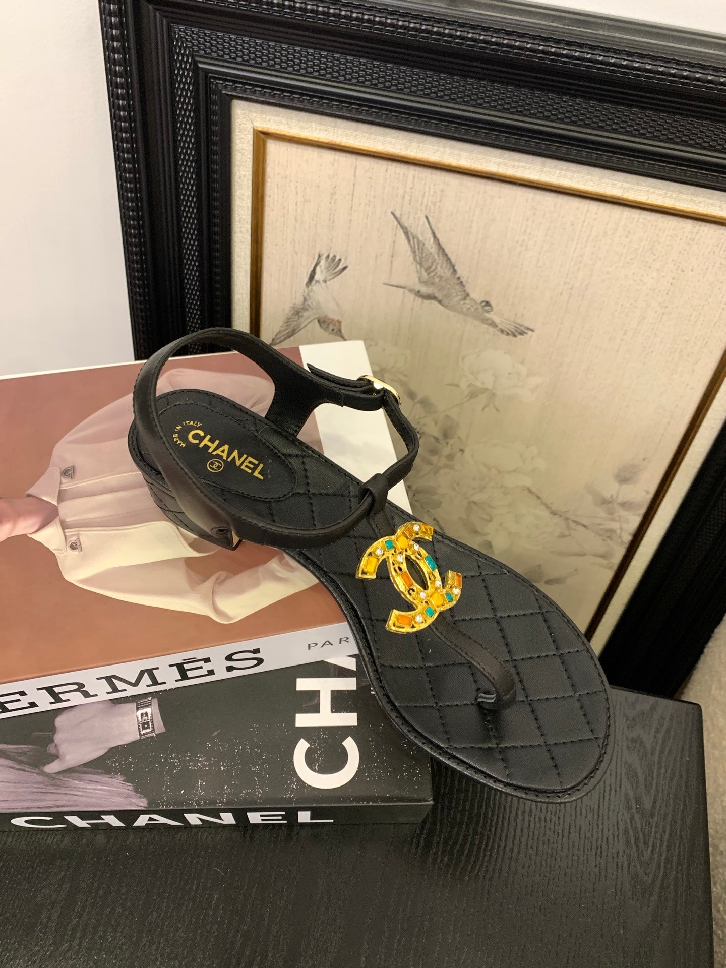 Chanel Timeless Elegance Thong Sandals