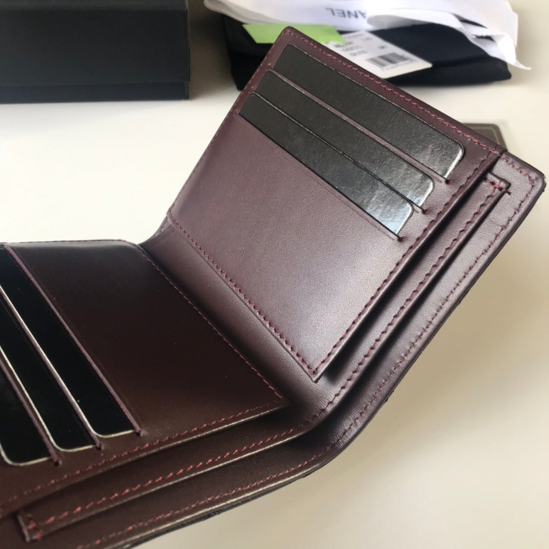 Chanel Elegant Leather Bifold Wallet