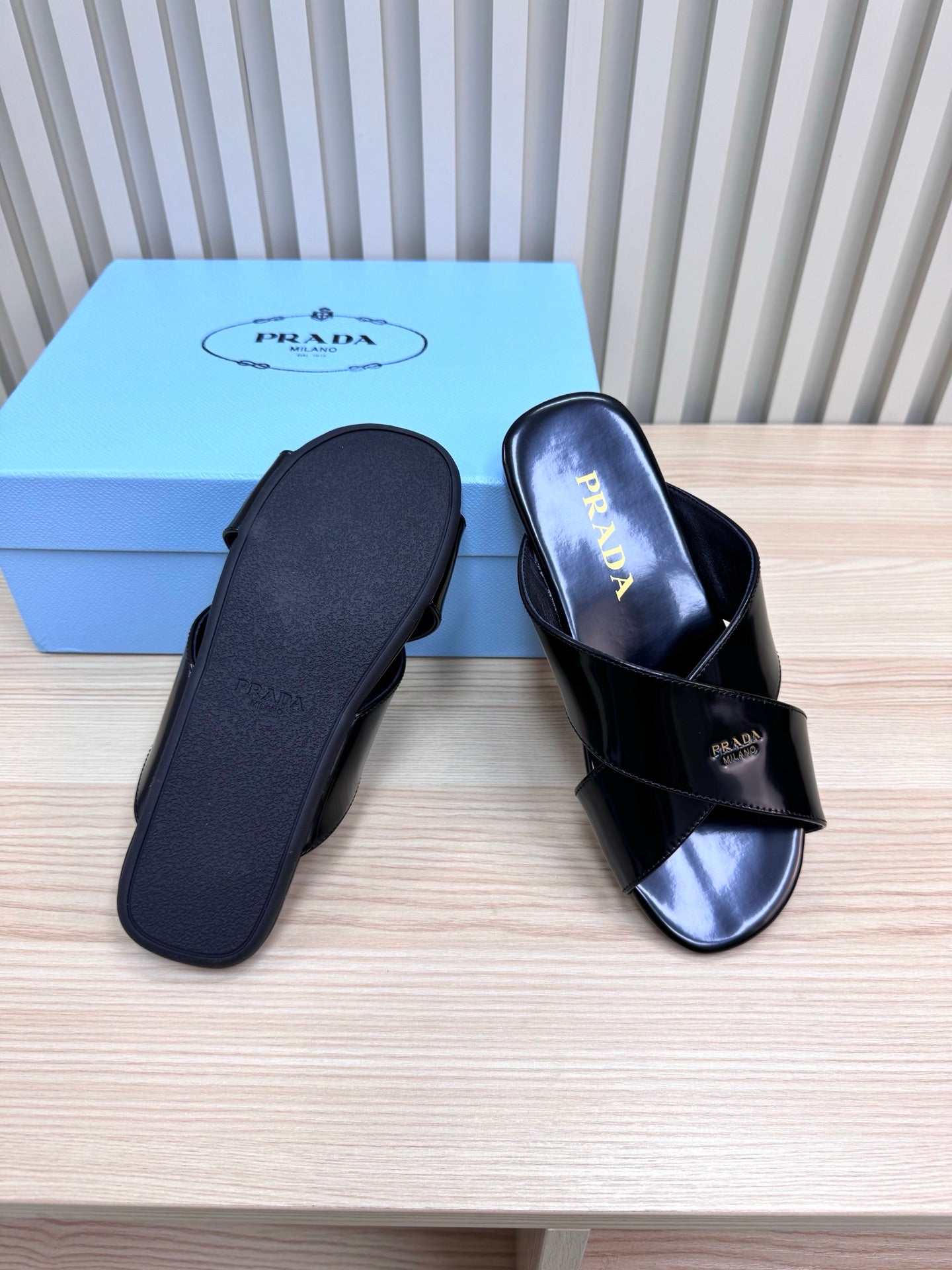 Prada Elysian Leather Sandals