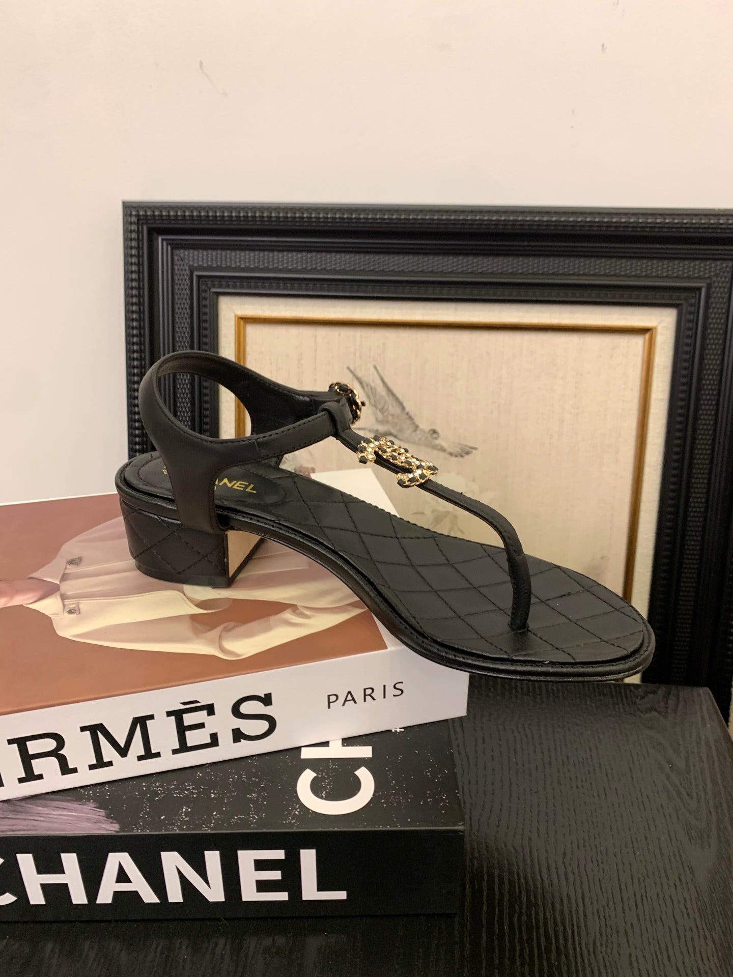 Chanel Timeless Elegance Thong Sandals
