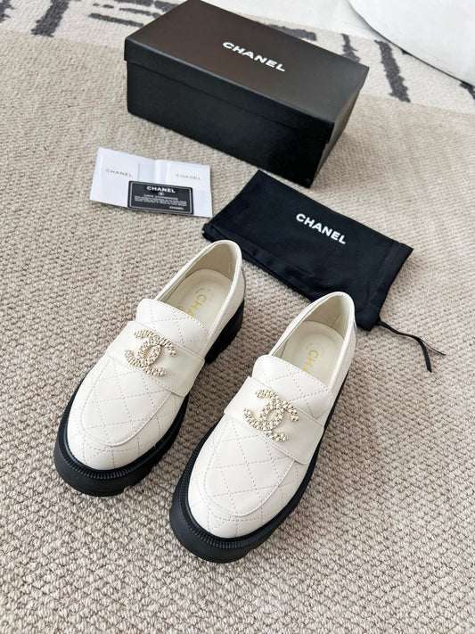 Chanel Elegance Lambskin Moccasins