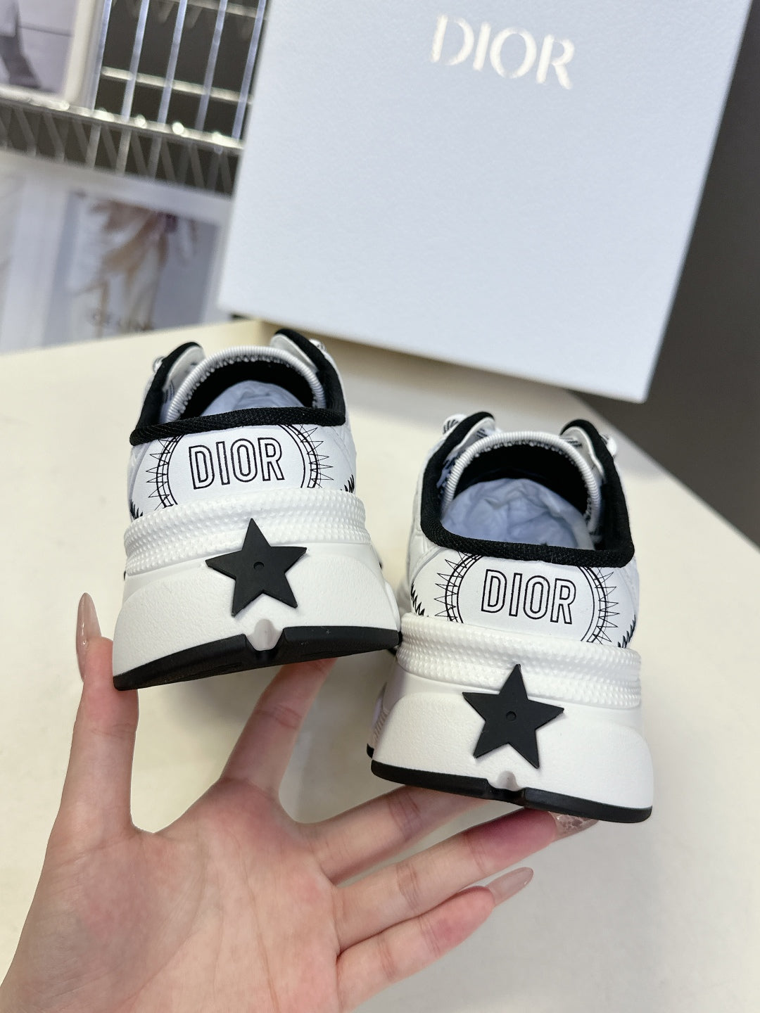 Dior Stuart Weitzman Mila Lift Pearl Leather Loafers | White | FARFETCH BH