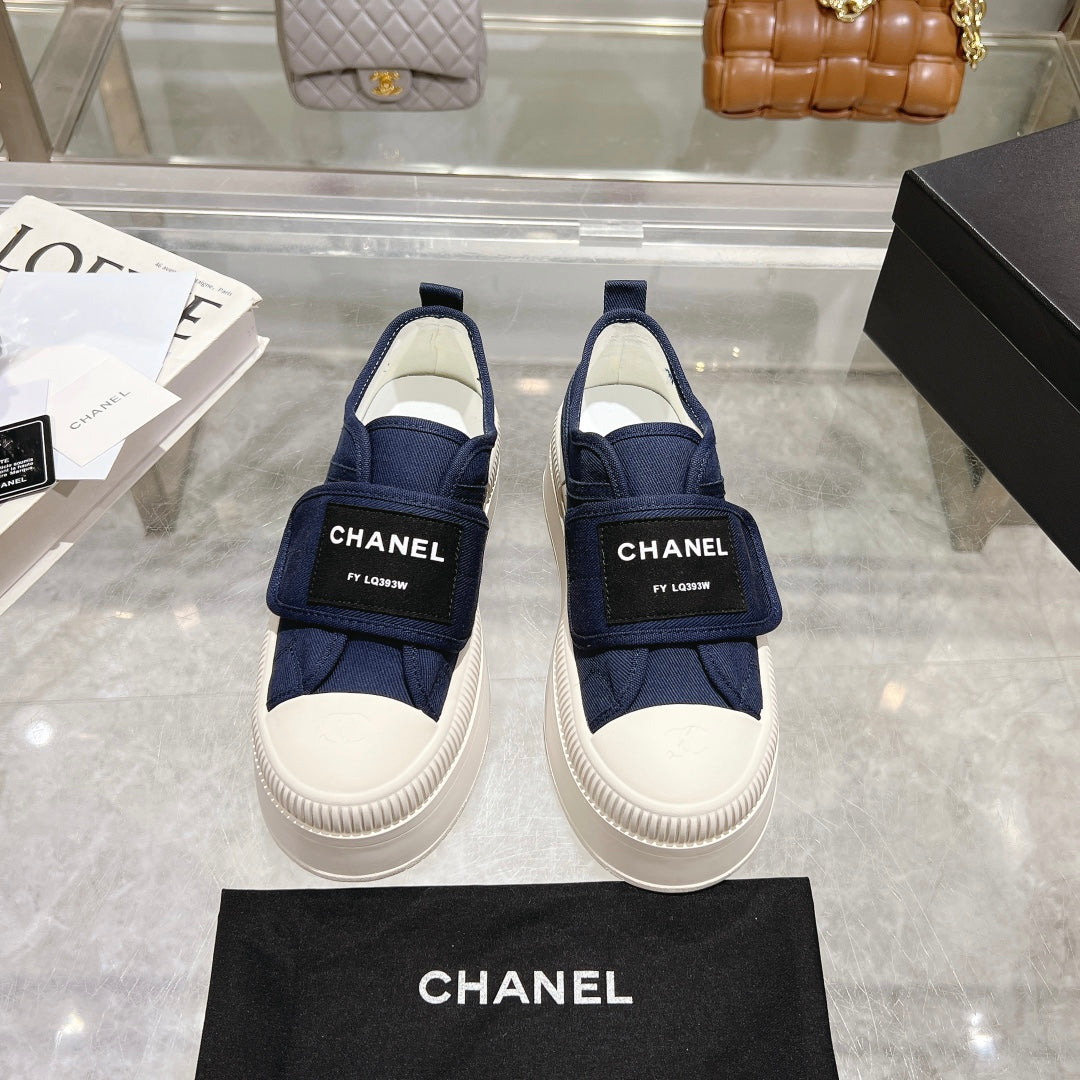 Chanel Velvet Stroll Sneakers