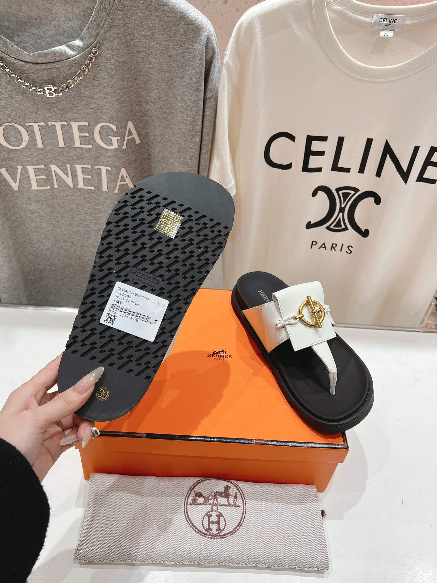 Hermes Joyce & Empire Sandals in Premium Leather