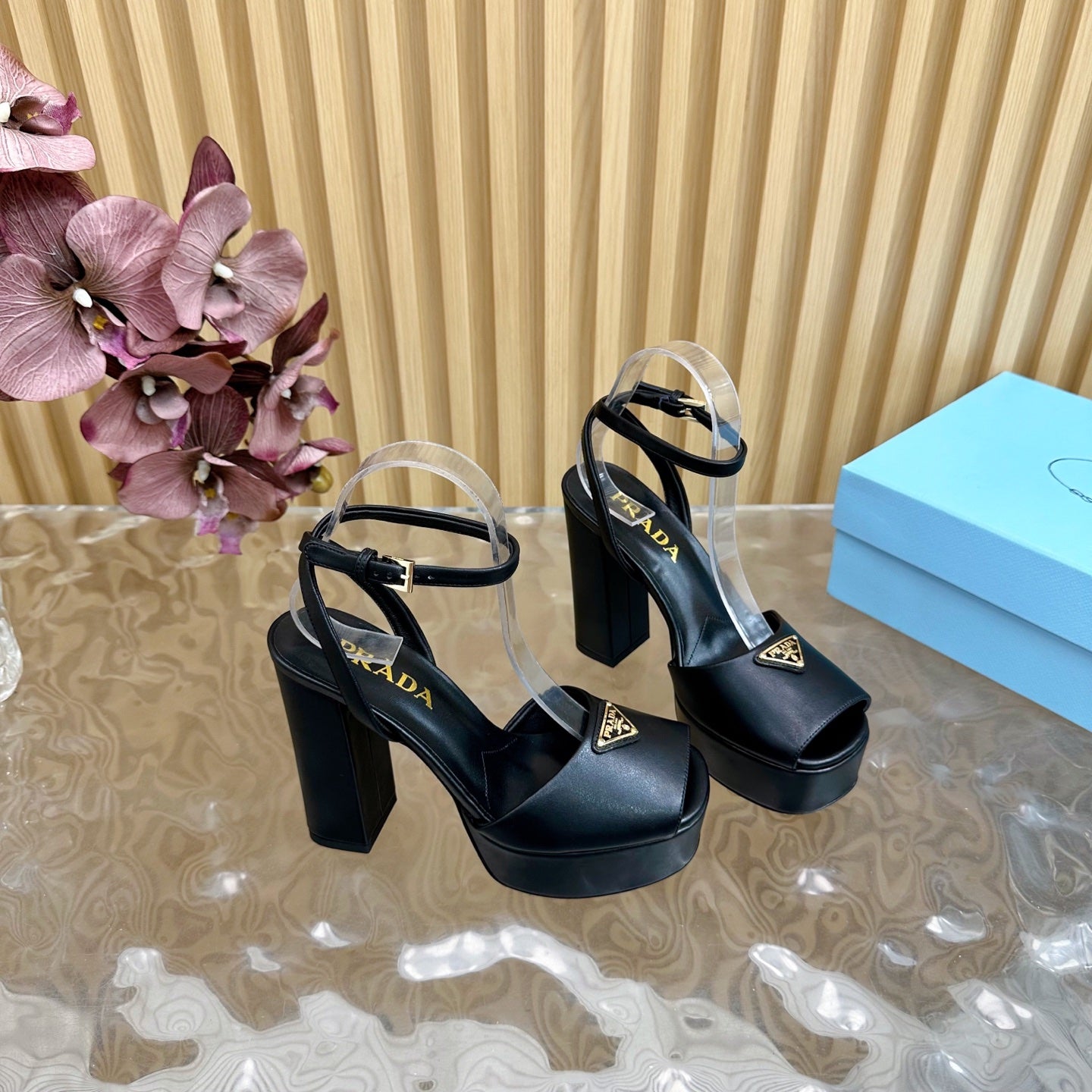 Prada Elegance Buckle Heels