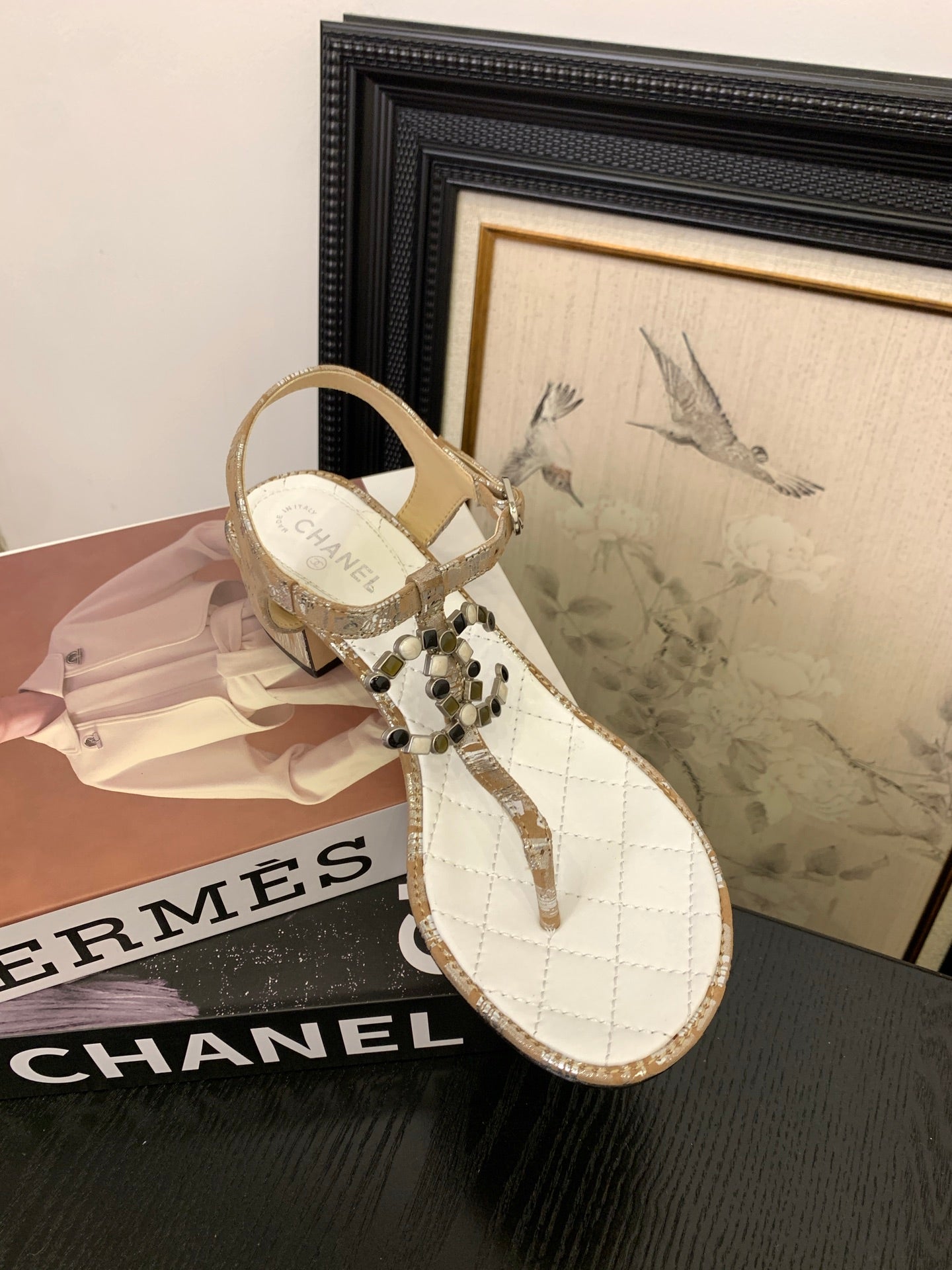 Chanel Timeless Elegance Thong Sandals