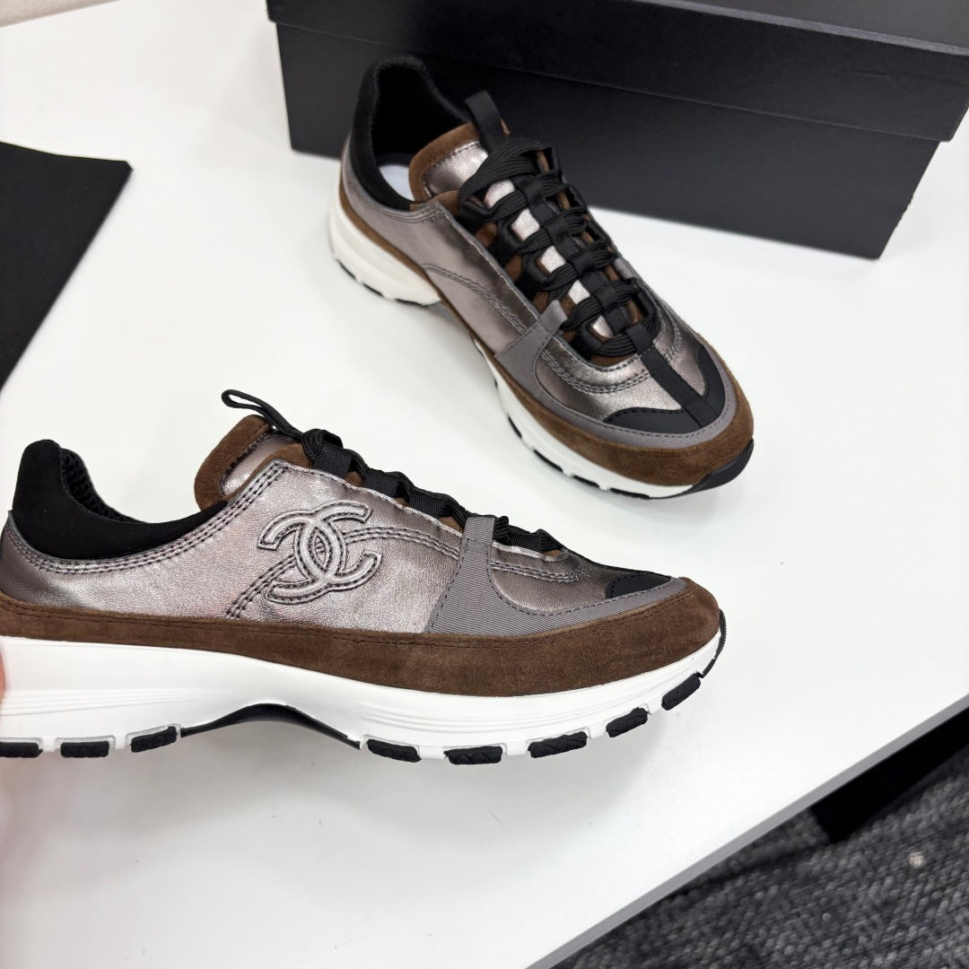 Chanel White Designer Sneakers